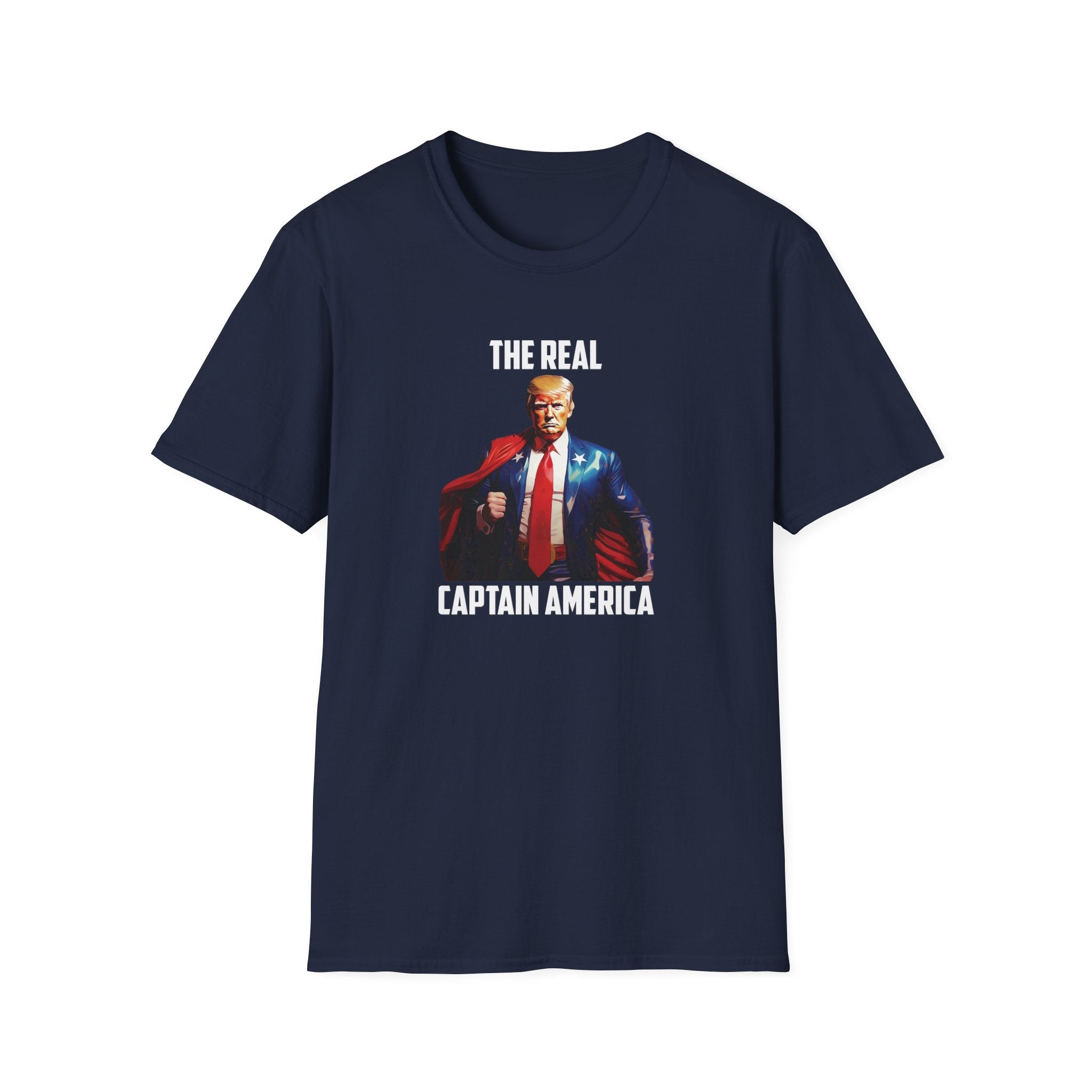 President Trump 'The Real Captain America' T-Shirt - PatriotDepot.com
