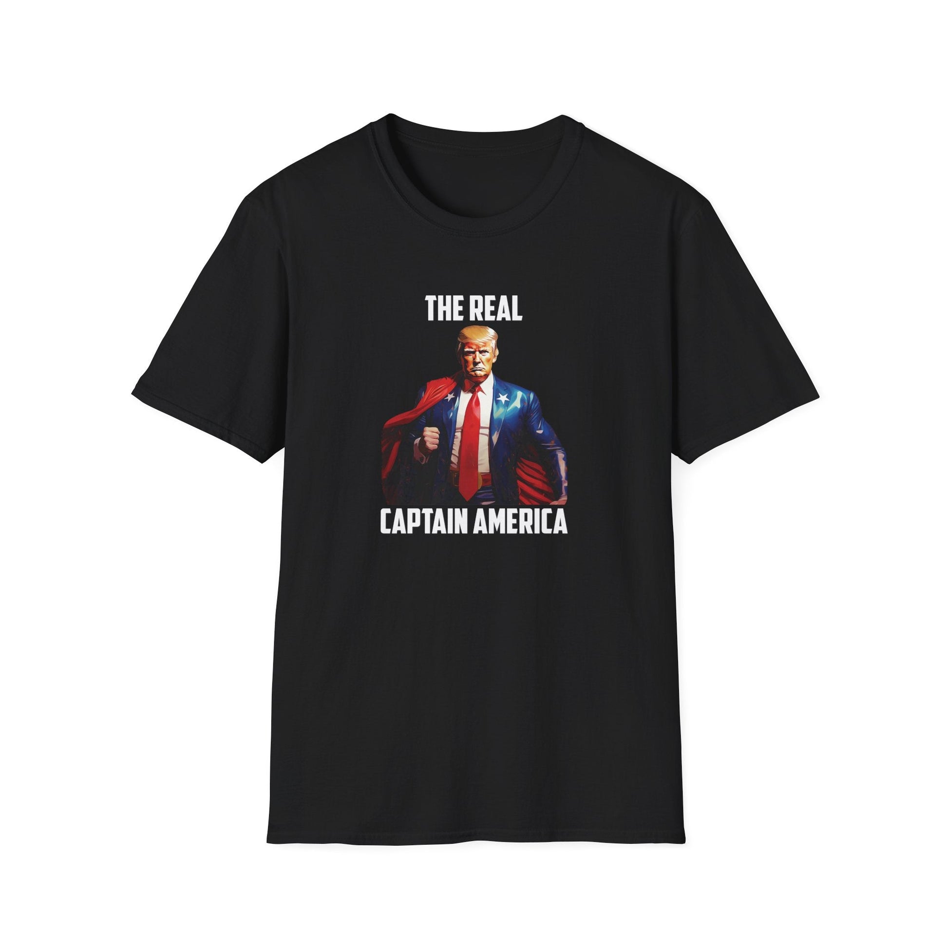 President Trump 'The Real Captain America' T-Shirt - PatriotDepot.com