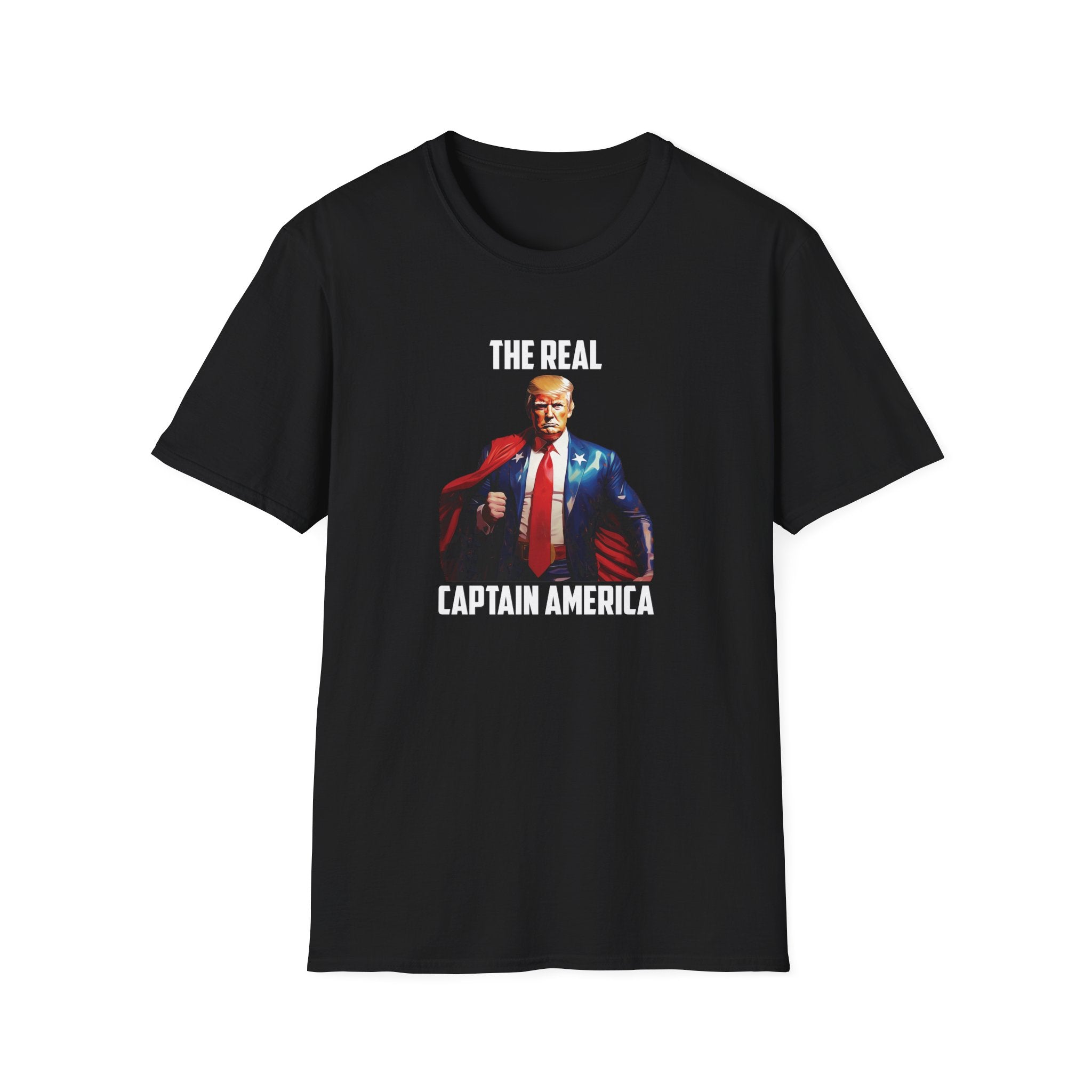 President Trump 'The Real Captain America' T-Shirt - PatriotDepot.com