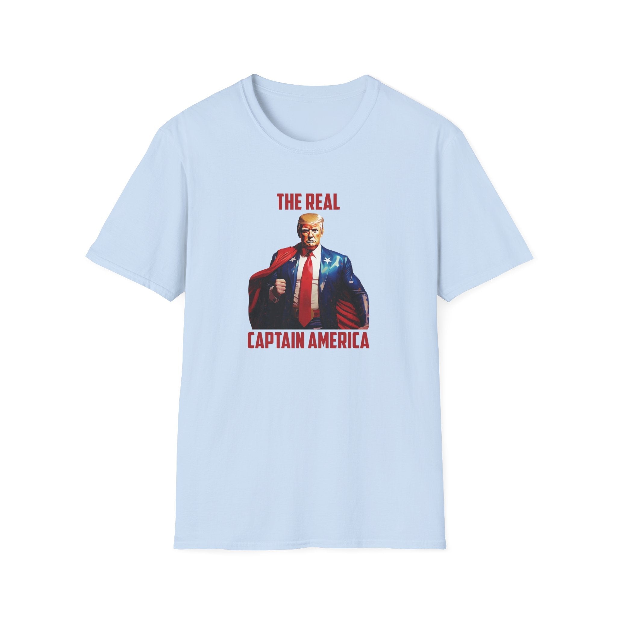 President Trump 'The Real Captain America' T-Shirt - PatriotDepot.com