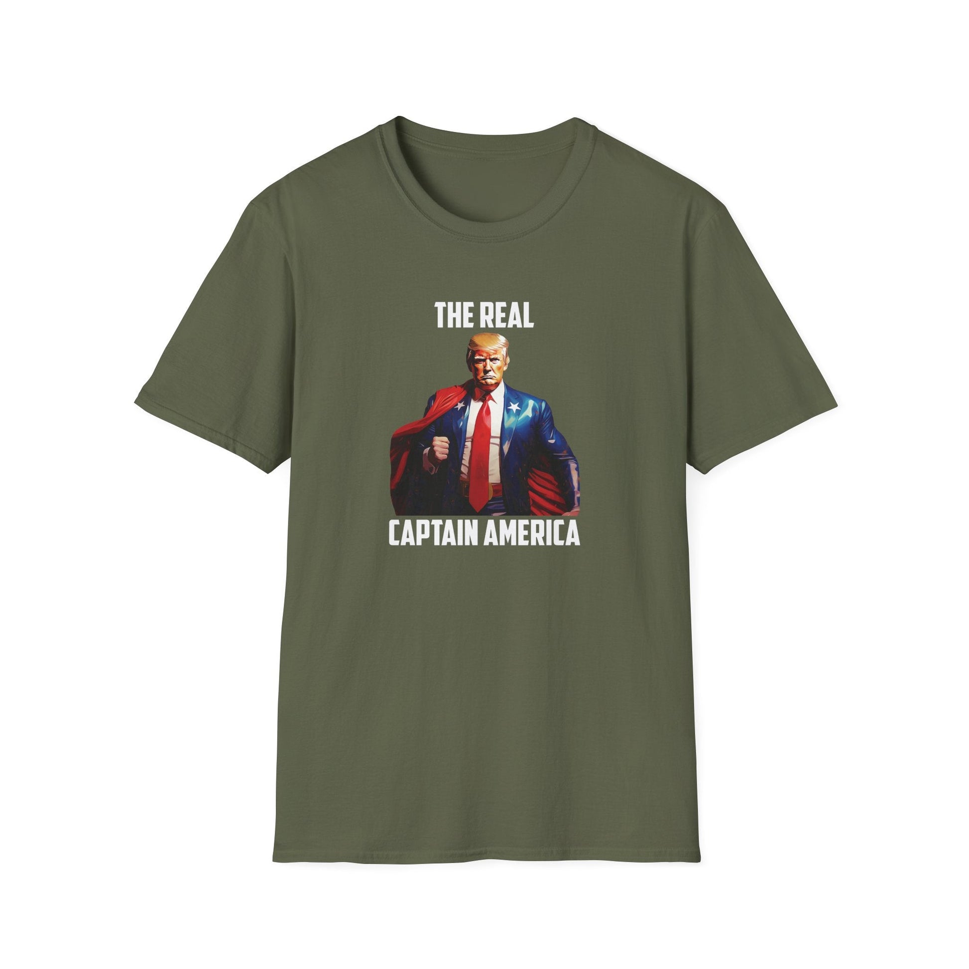 President Trump 'The Real Captain America' T-Shirt - PatriotDepot.com