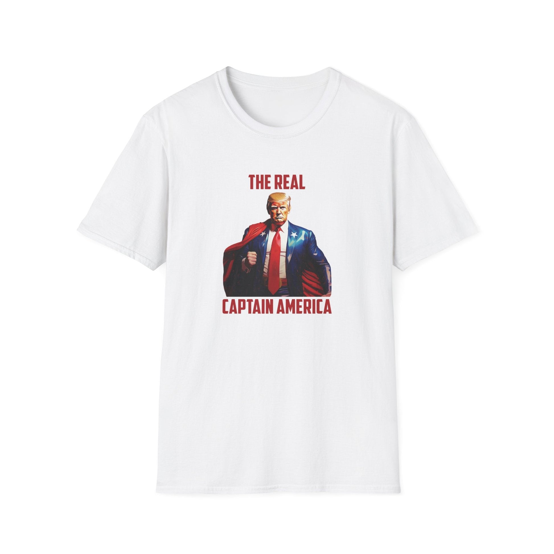 President Trump 'The Real Captain America' T-Shirt - PatriotDepot.com