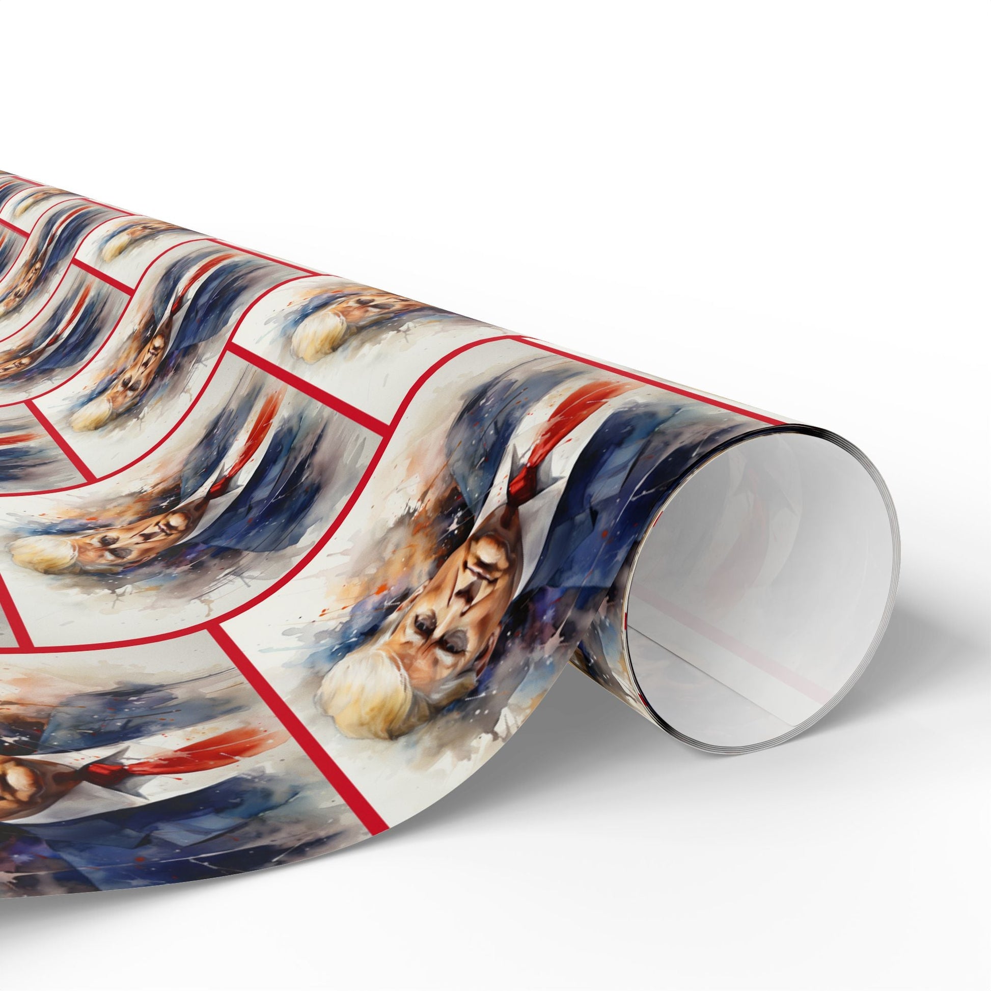 Presidential Trump Portrait Wrapping Paper | Premium MAGA Gift Wrap - PatriotDepot.com