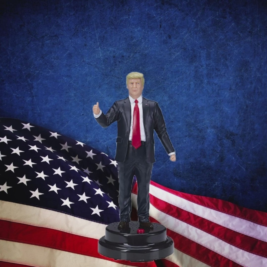 Load video: Commander-in-Chief Talking Donald Trump Figure (Authentic Voice)