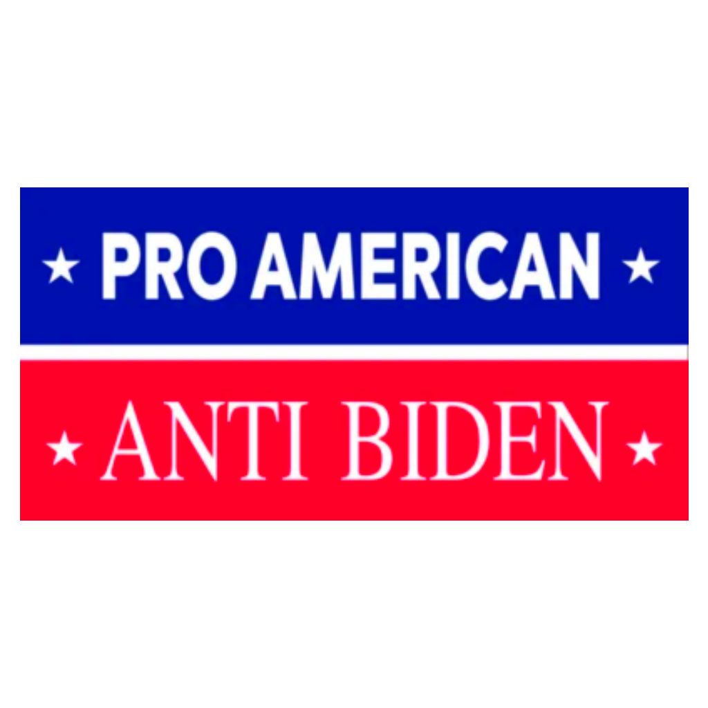 Pro America Anti Biden Bumper Sticker - PatriotDepot.com