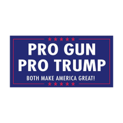 Pro Gun Pro Trump Both Make America Great! Bumper Sticker - PatriotDepot.com