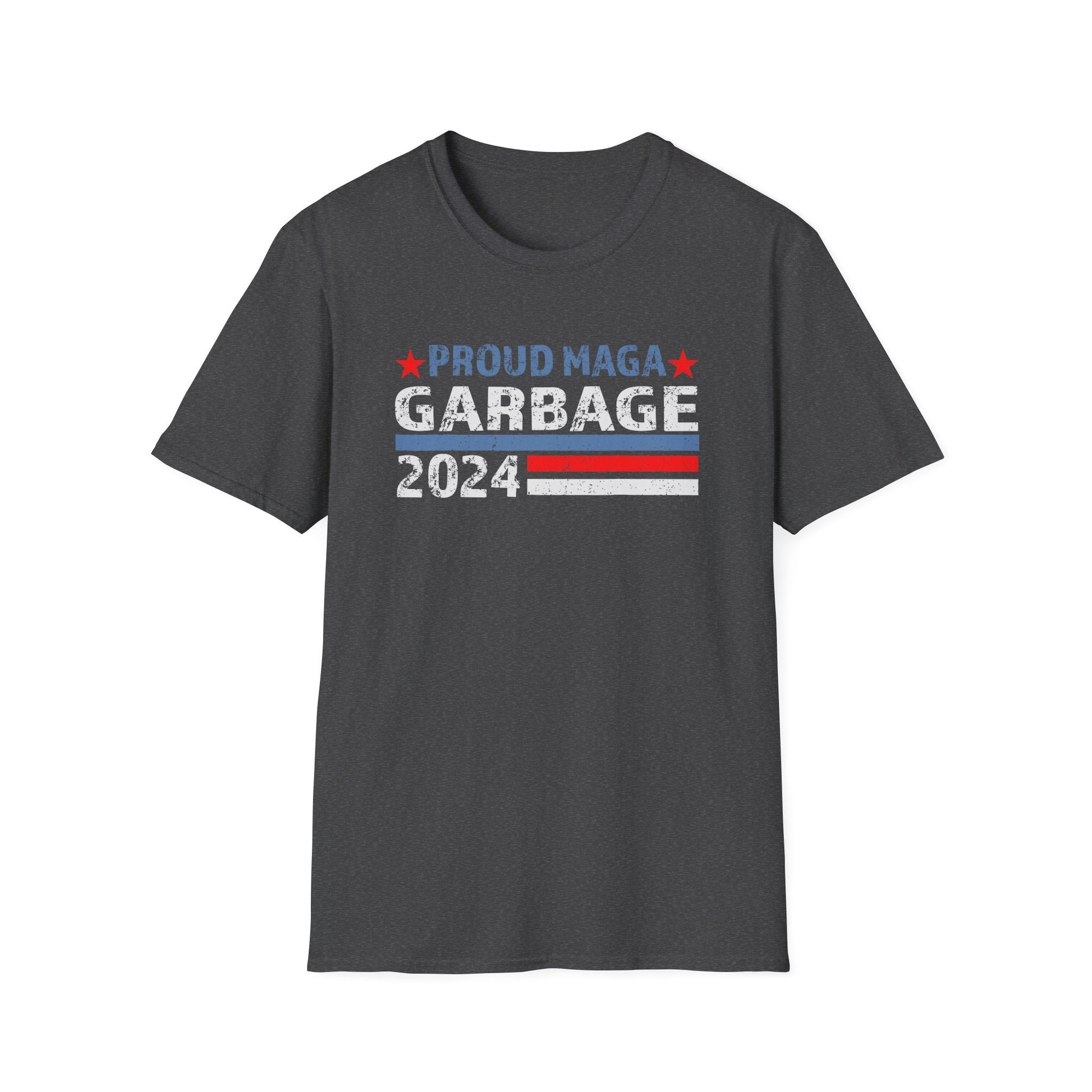 Proud MAGA Garbage 2024 T-Shirt (Distressed Design) - PatriotDepot.com