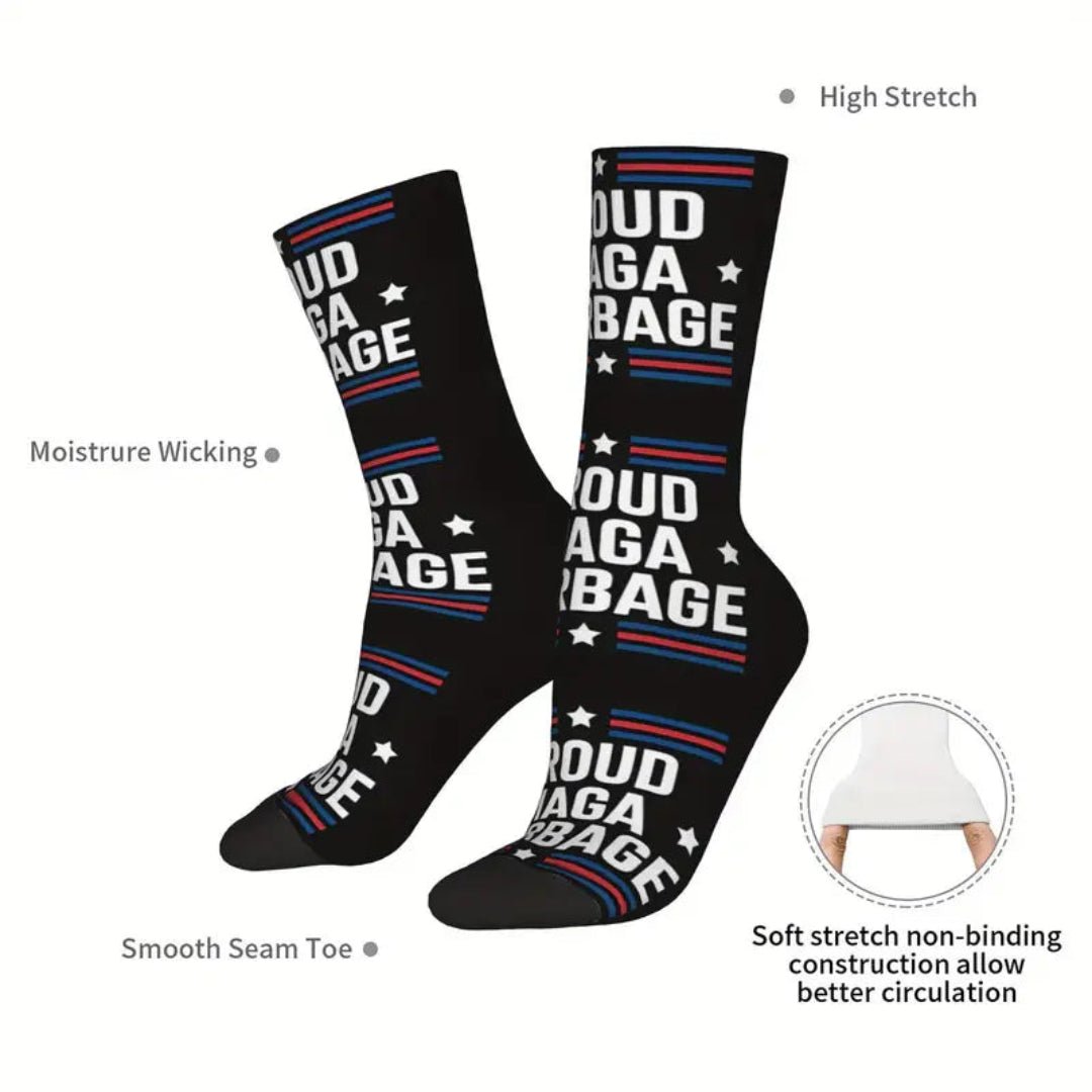 Proud MAGA Garbage Socks - PatriotDepot.com