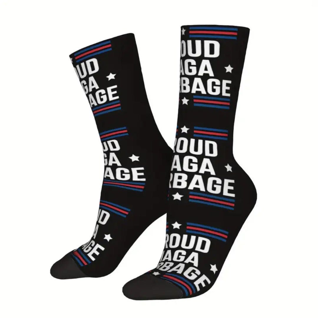 Proud MAGA Garbage Socks - PatriotDepot.com