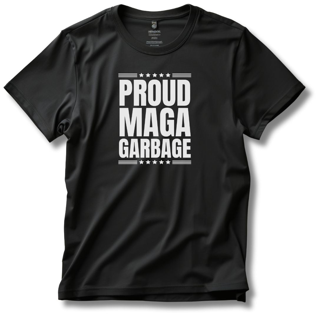 Proud MAGA Garbage T-Shirt - PatriotDepot.com