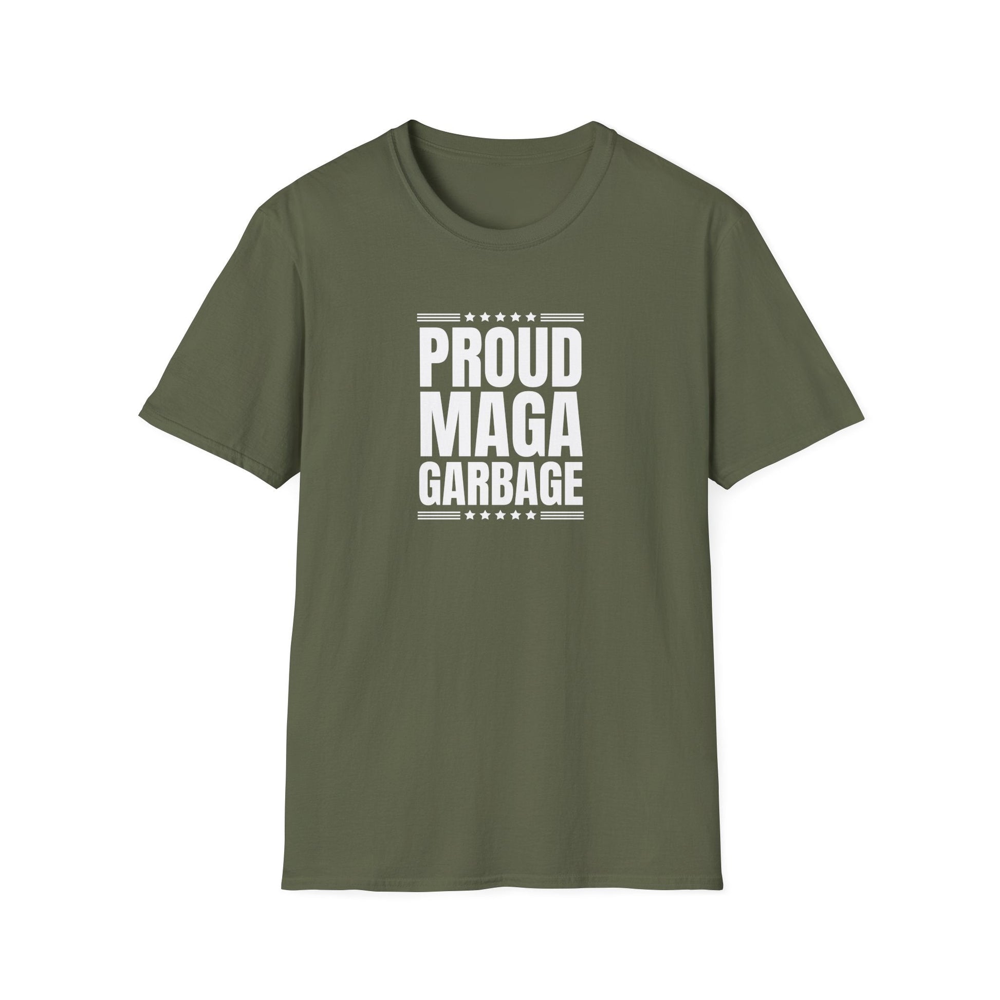 Proud MAGA Garbage T-Shirt - PatriotDepot.com