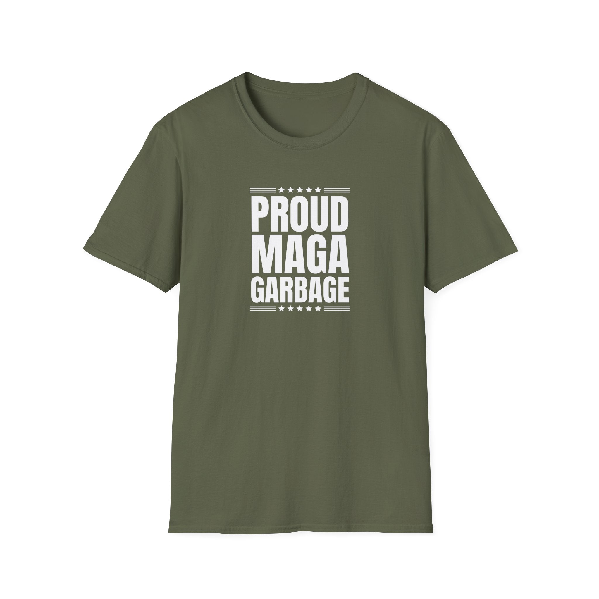Proud MAGA Garbage T-Shirt - PatriotDepot.com