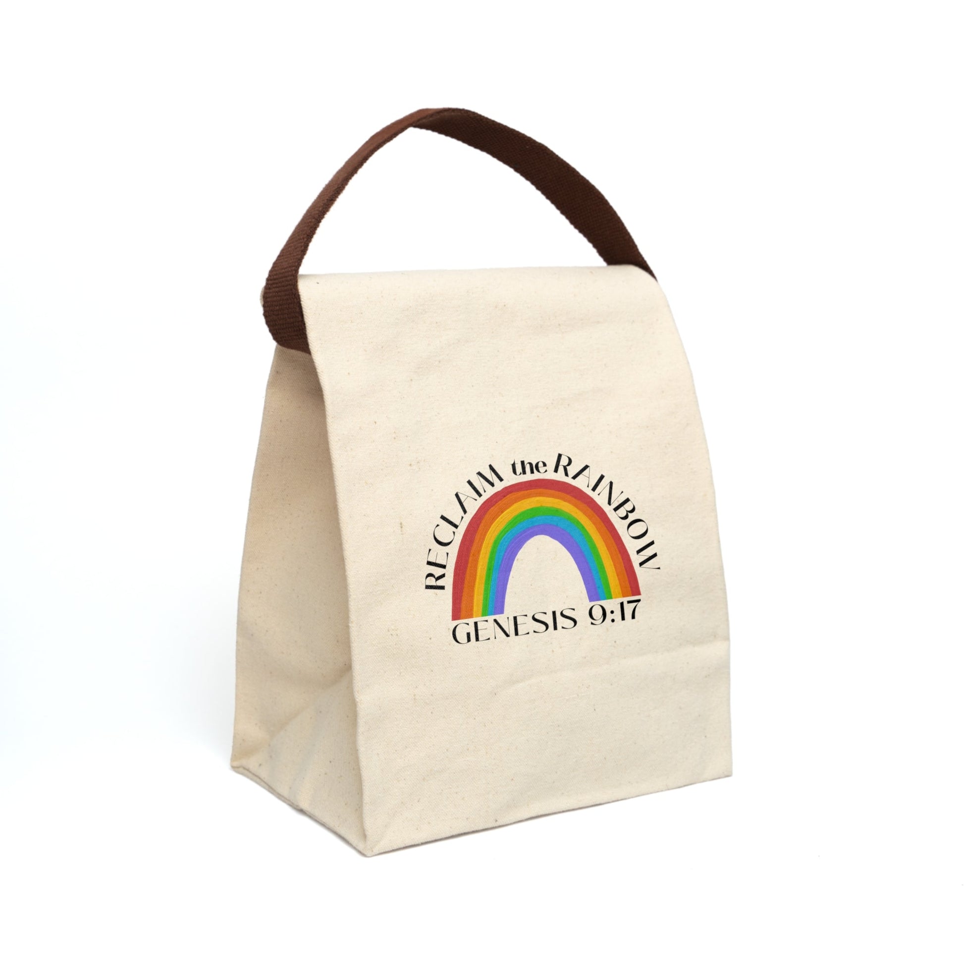 Reclaim the Rainbow (Genesis 9:17) Canvas Lunch Bag - PatriotDepot.com