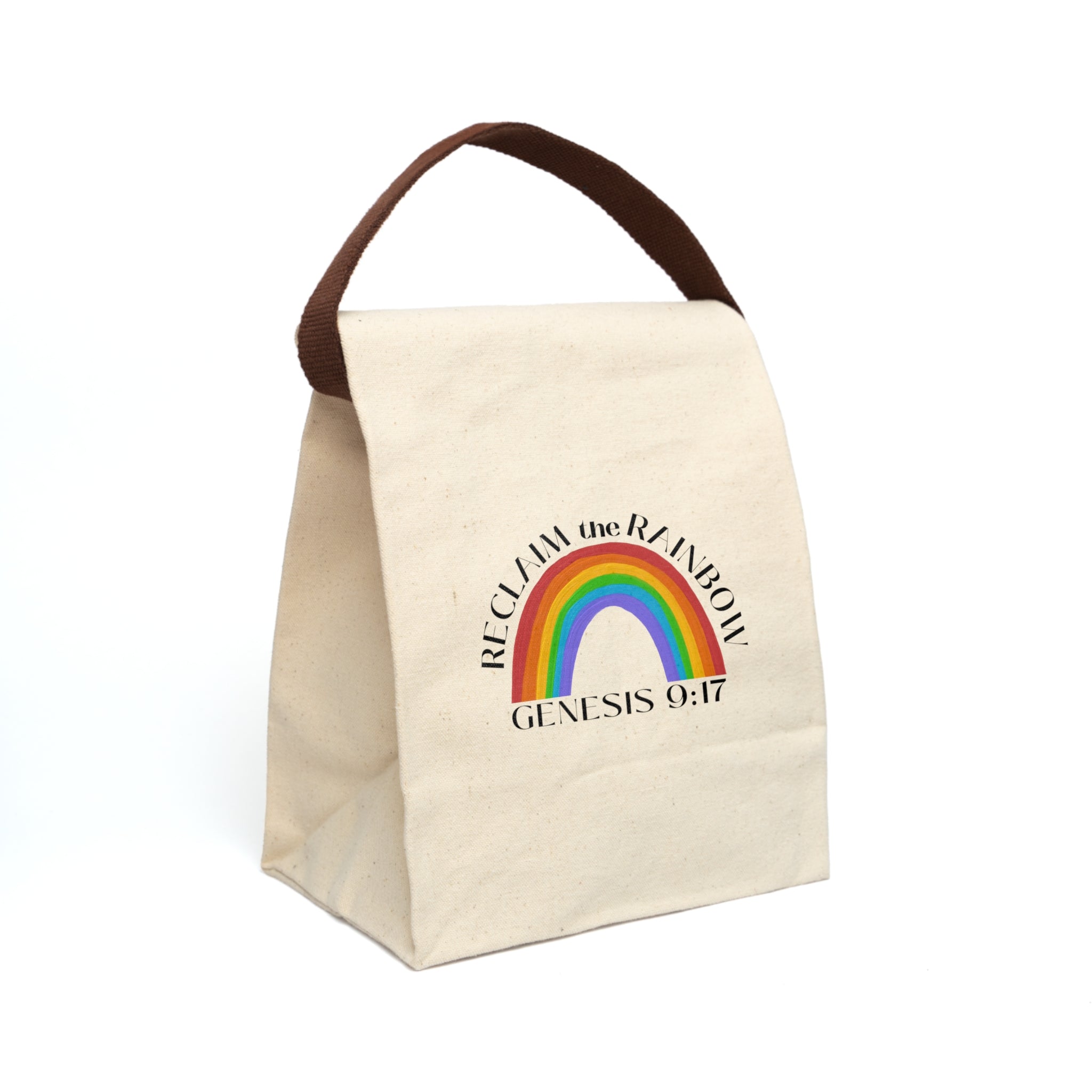 Reclaim the Rainbow (Genesis 9:17) Canvas Lunch Bag - PatriotDepot.com