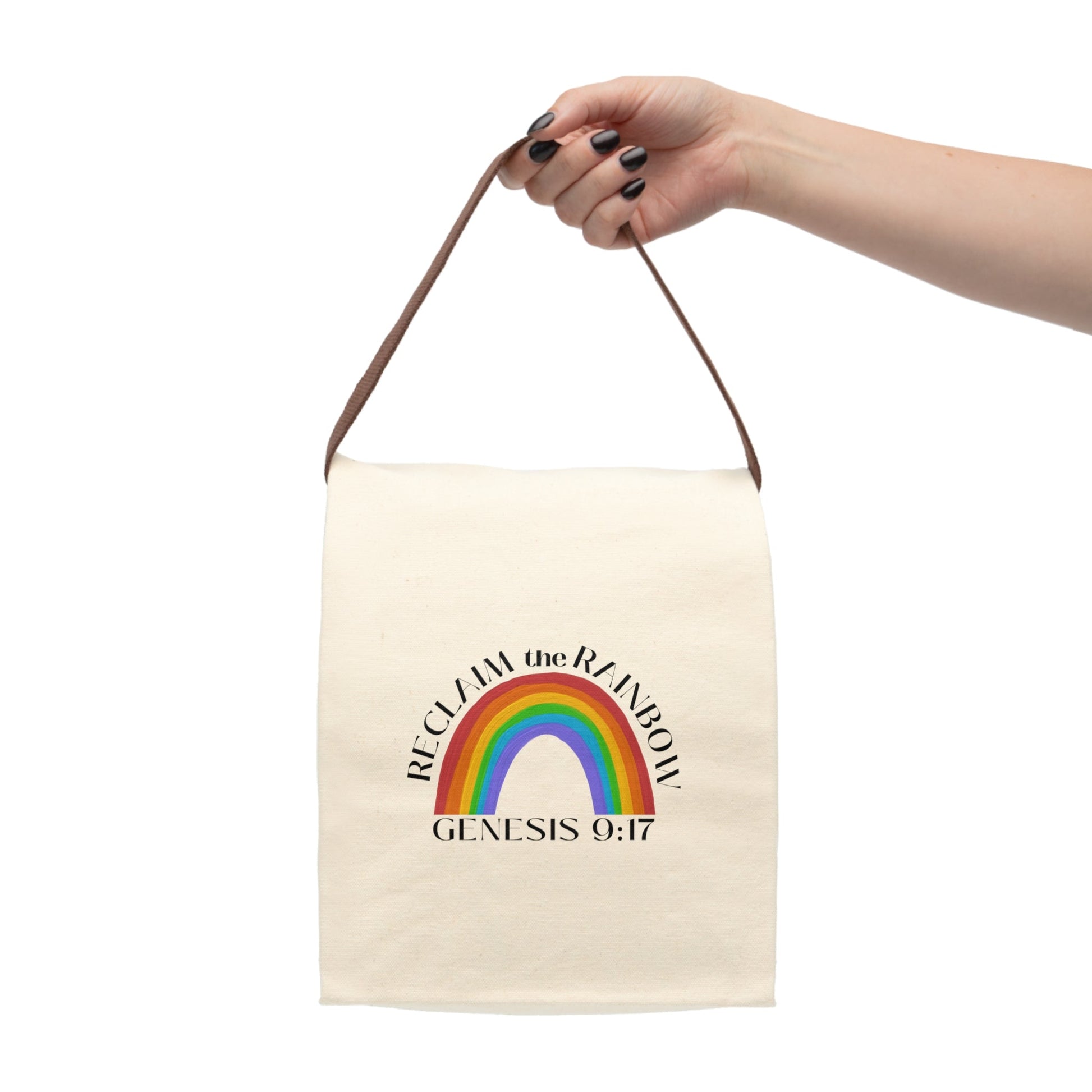 Reclaim the Rainbow (Genesis 9:17) Canvas Lunch Bag - PatriotDepot.com