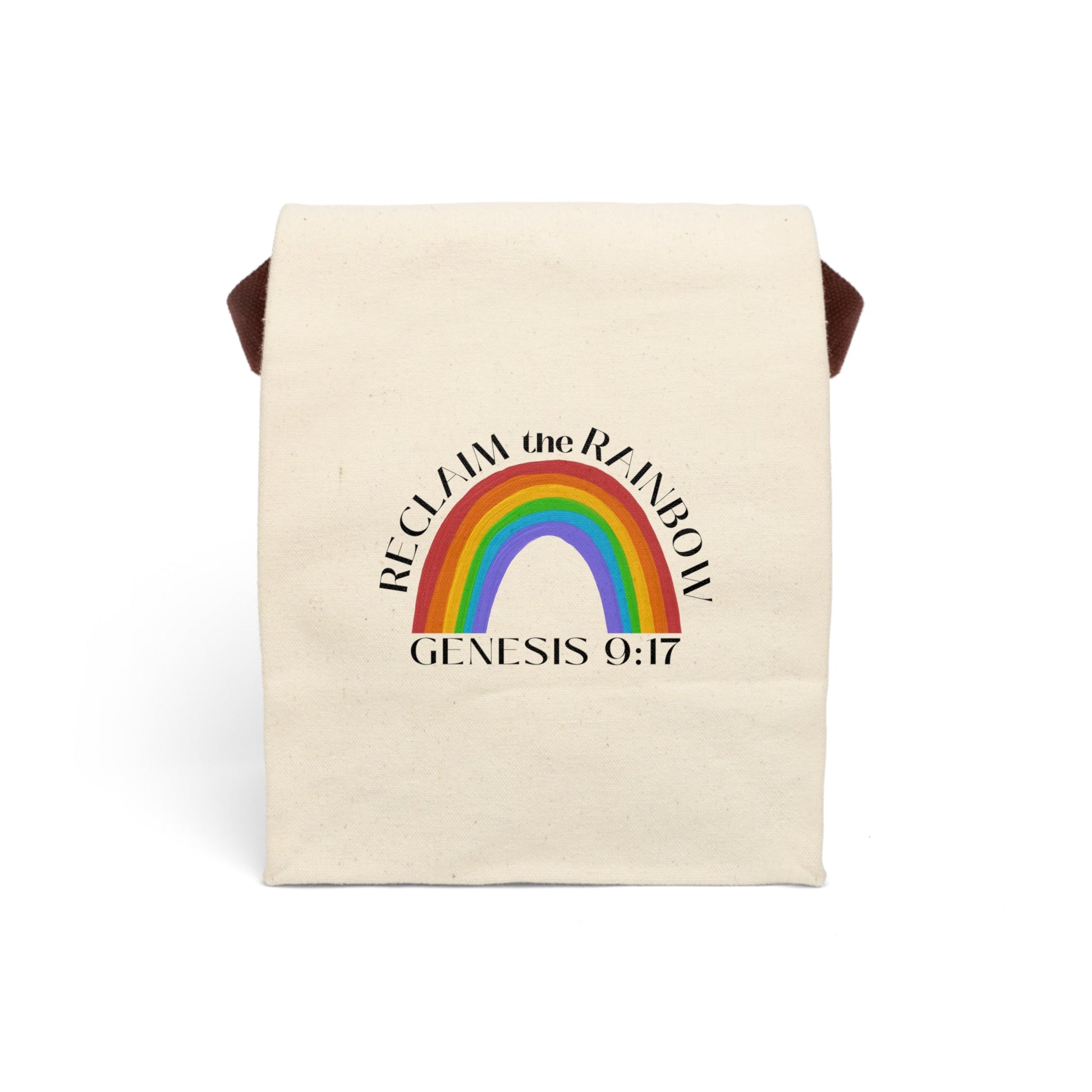 Reclaim the Rainbow (Genesis 9:17) Canvas Lunch Bag - PatriotDepot.com