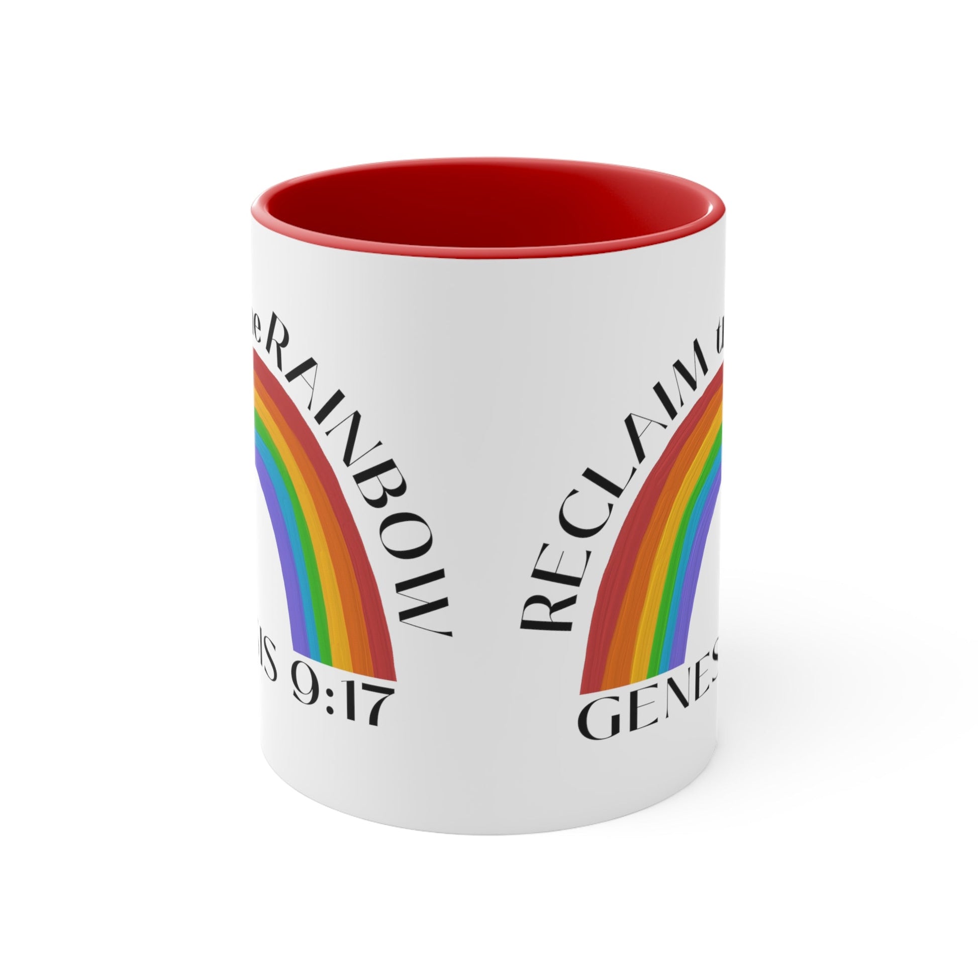 Reclaim the Rainbow (Genesis 9:17) Mug (2 Sizes, 3 Colors) - PatriotDepot.com