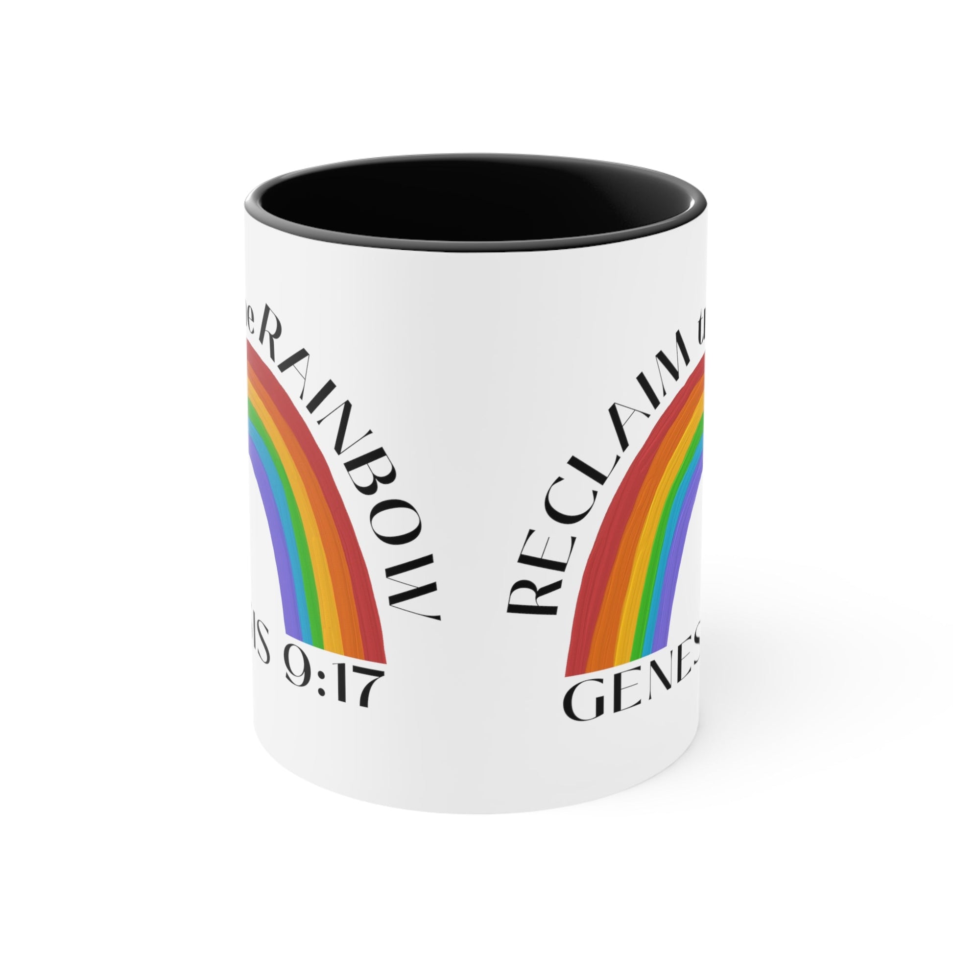 Reclaim the Rainbow (Genesis 9:17) Mug (2 Sizes, 3 Colors) - PatriotDepot.com