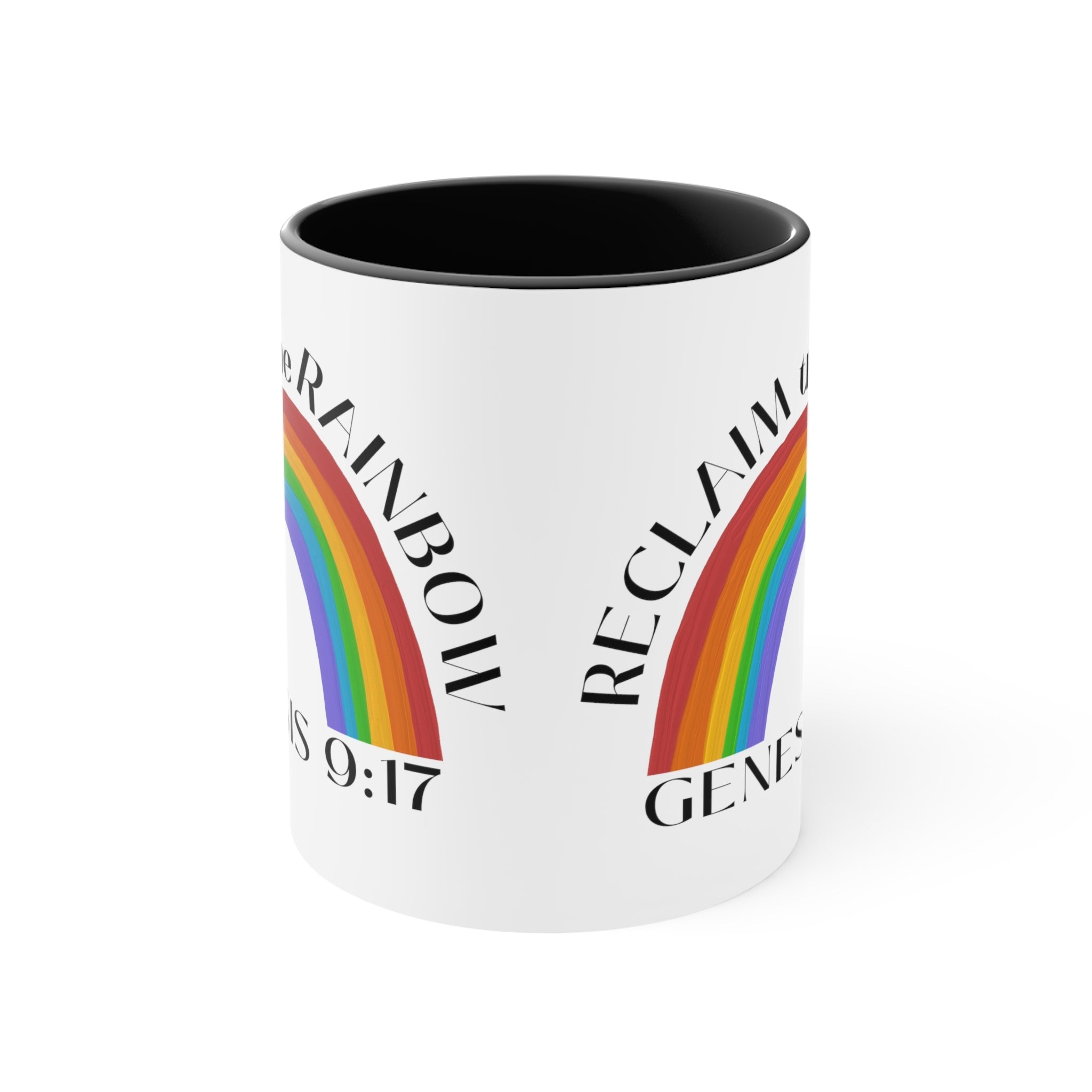 Reclaim the Rainbow (Genesis 9:17) Mug (2 Sizes, 3 Colors) - PatriotDepot.com