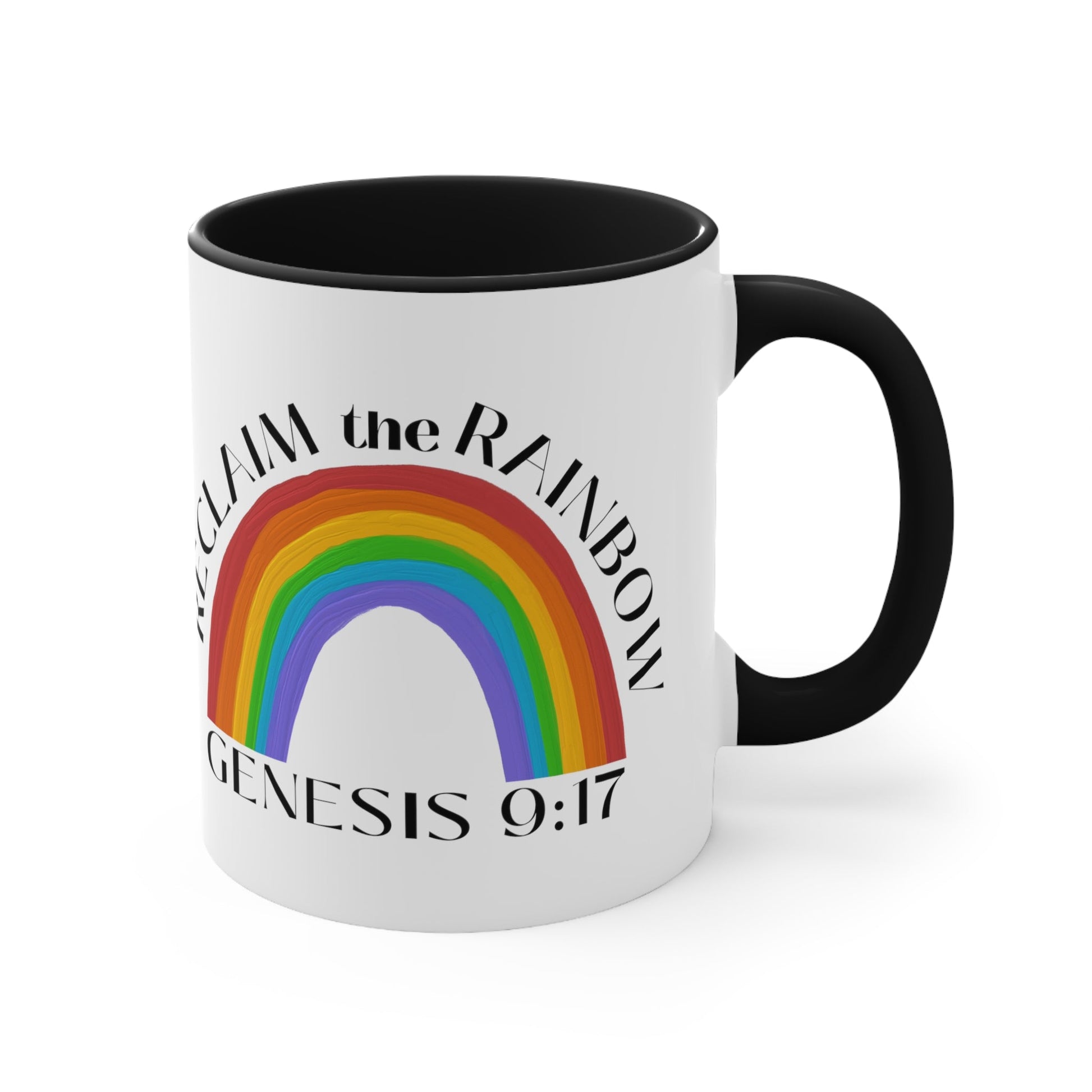Reclaim the Rainbow (Genesis 9:17) Mug (2 Sizes, 3 Colors) - PatriotDepot.com