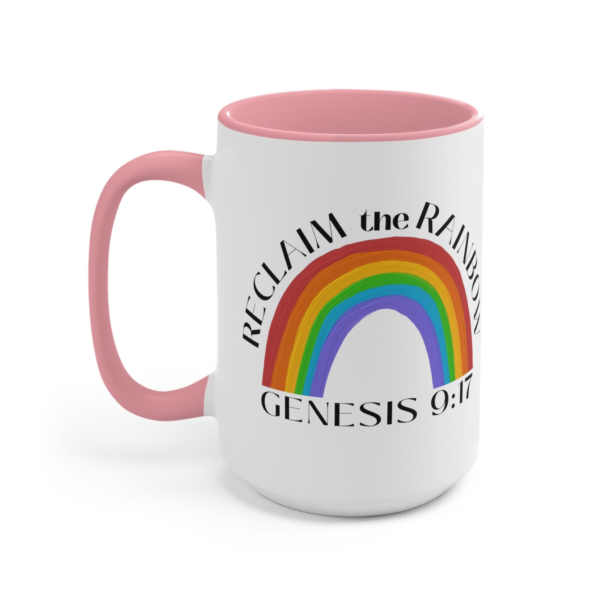 Reclaim the Rainbow (Genesis 9:17) Mug (2 Sizes, 3 Colors) - PatriotDepot.com