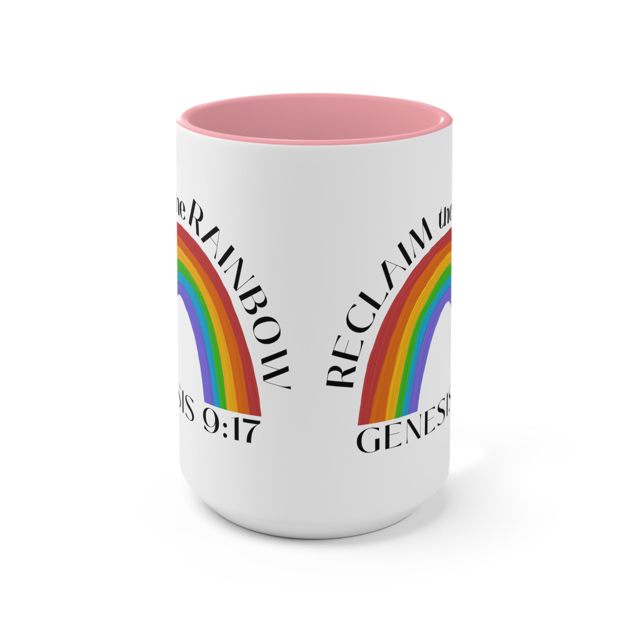 Reclaim the Rainbow (Genesis 9:17) Mug (2 Sizes, 3 Colors) - PatriotDepot.com
