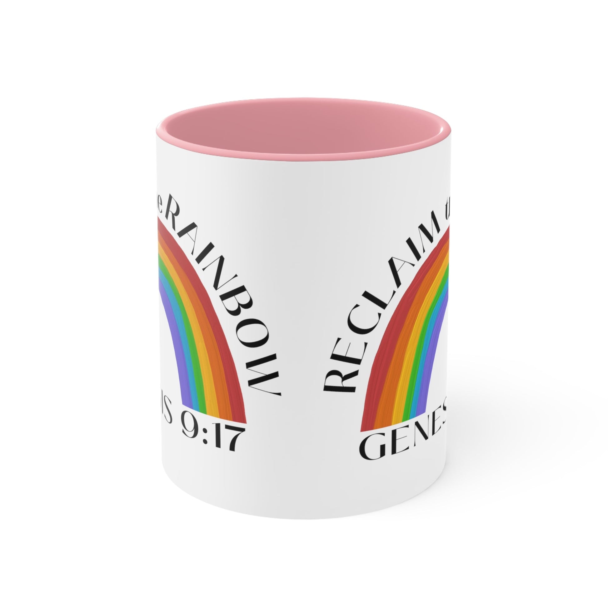Reclaim the Rainbow (Genesis 9:17) Mug (2 Sizes, 3 Colors) - PatriotDepot.com