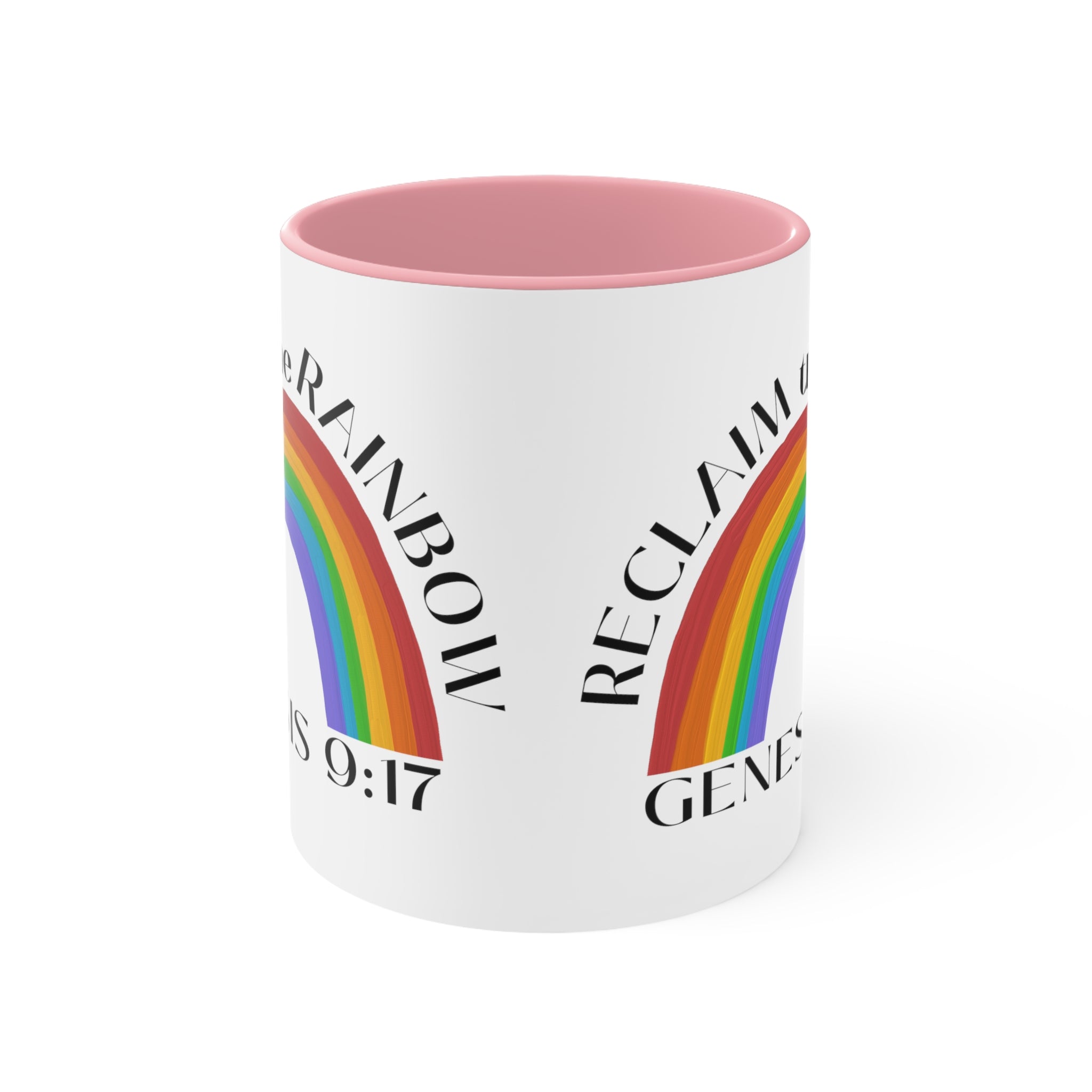 Reclaim the Rainbow (Genesis 9:17) Mug (2 Sizes, 3 Colors) - PatriotDepot.com