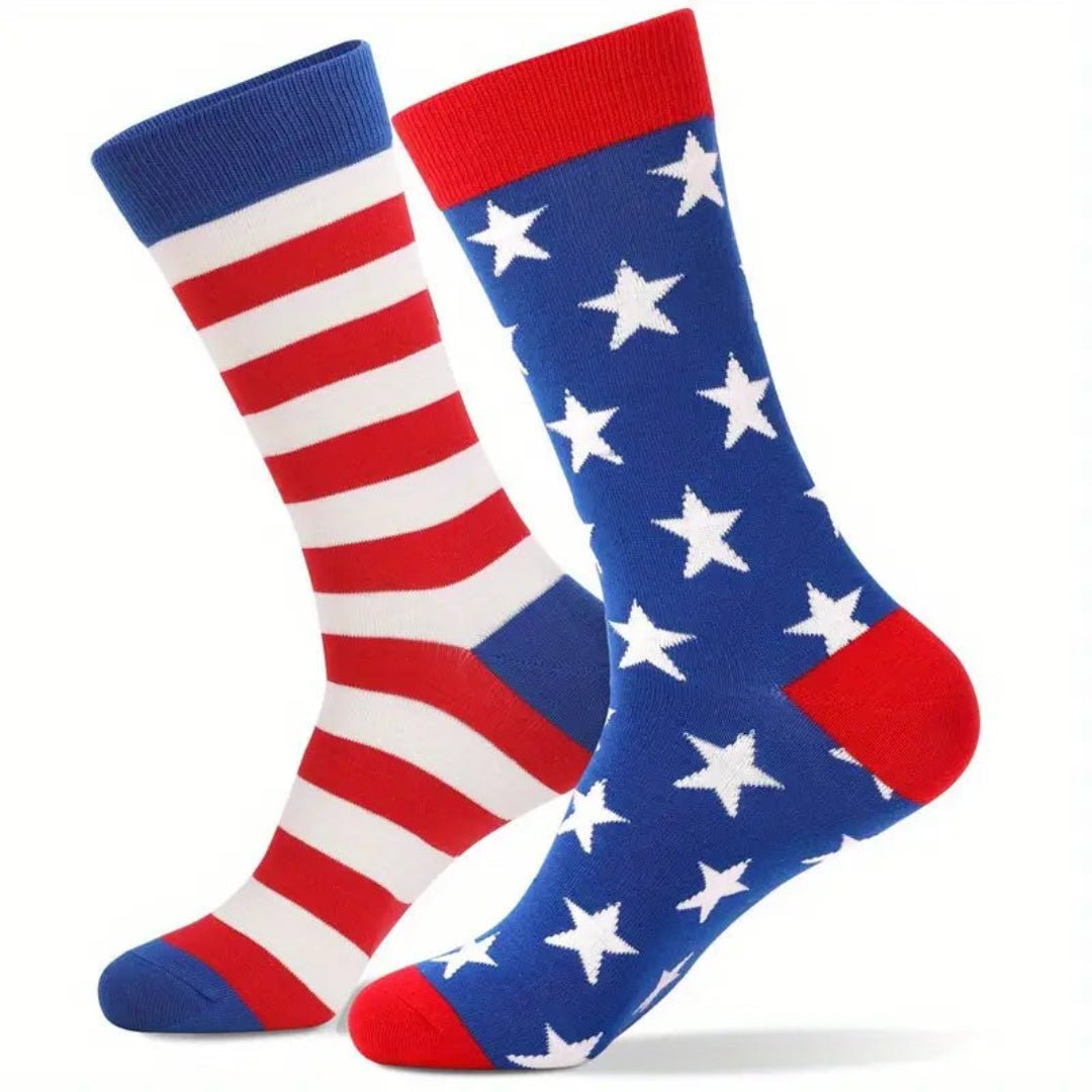 Red, White & Blue Patriotic Socks - PatriotDepot.com