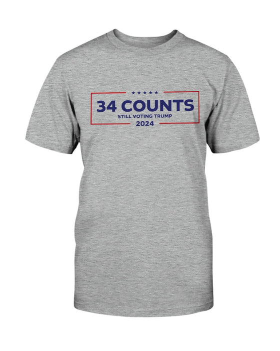 34 Counts Still Voting Trump 2024 T-Shirt