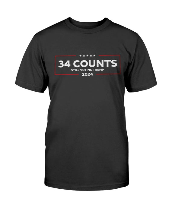 34 Counts Still Voting Trump 2024 T-Shirt