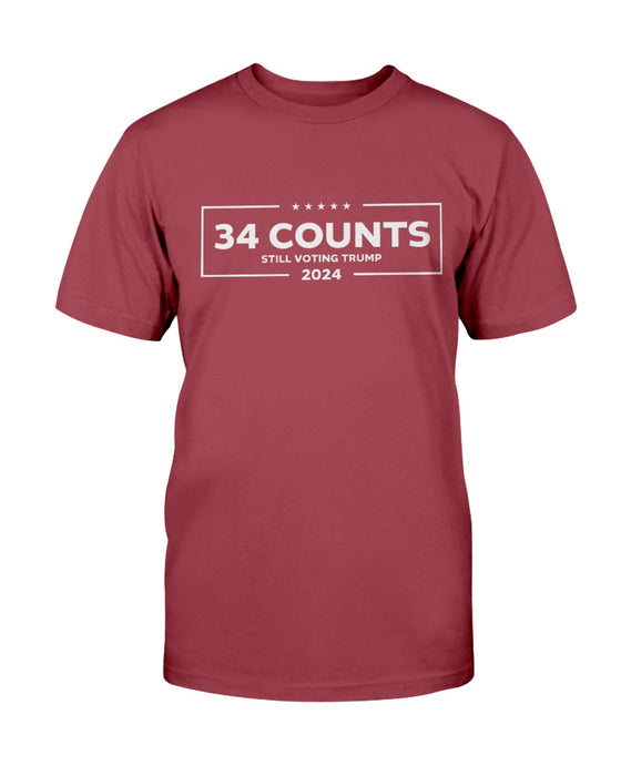 34 Counts Still Voting Trump 2024 T-Shirt