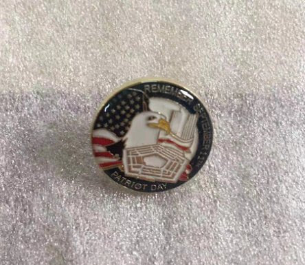 Remember September 11th | Patriot Day Gold Plated Lapel Pin - PatriotDepot.com