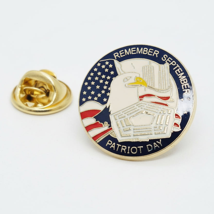 Remember September Patriot Day Enamel Lapel Pin - PatriotDepot.com