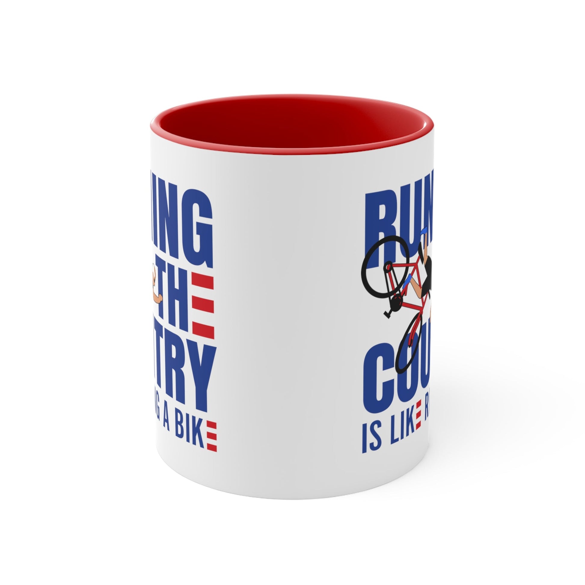 Running The Country Is Like Riding A Bike Mug (2 sizes, 3 colors) - PatriotDepot.com