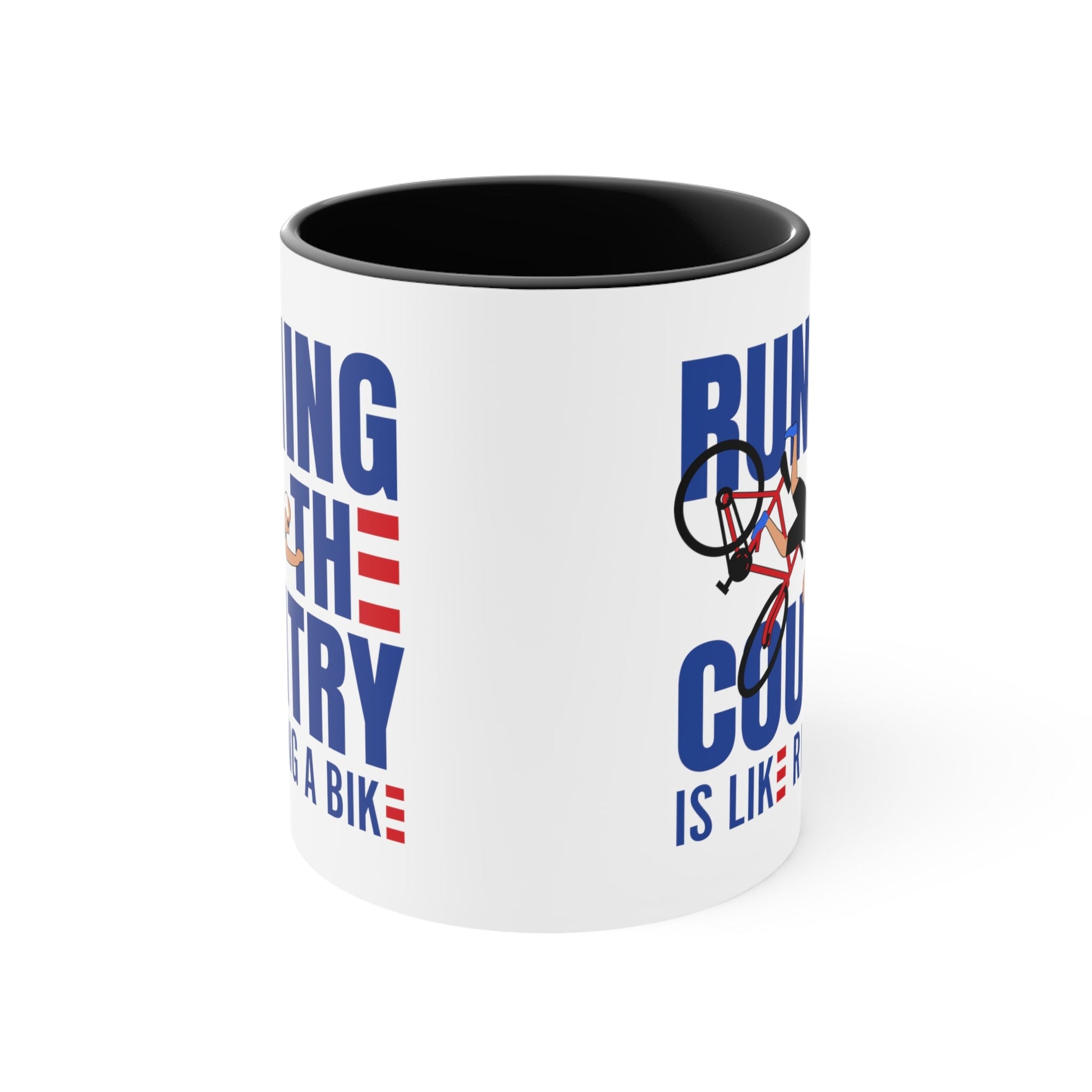 Running The Country Is Like Riding A Bike Mug (2 sizes, 3 colors) - PatriotDepot.com