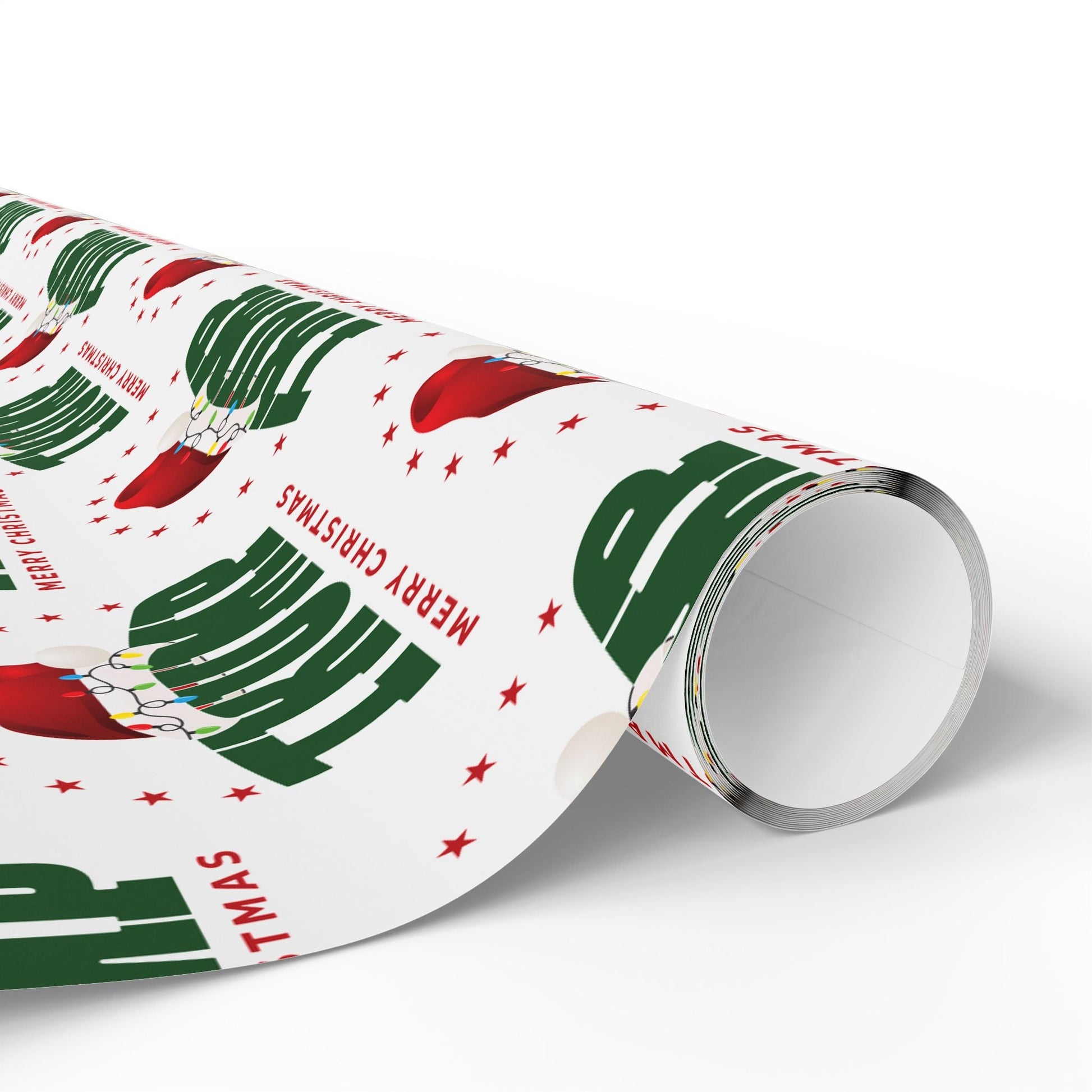 Santa Trump 'Merry Christmas' Custom Wrapping Paper Roll - PatriotDepot.com