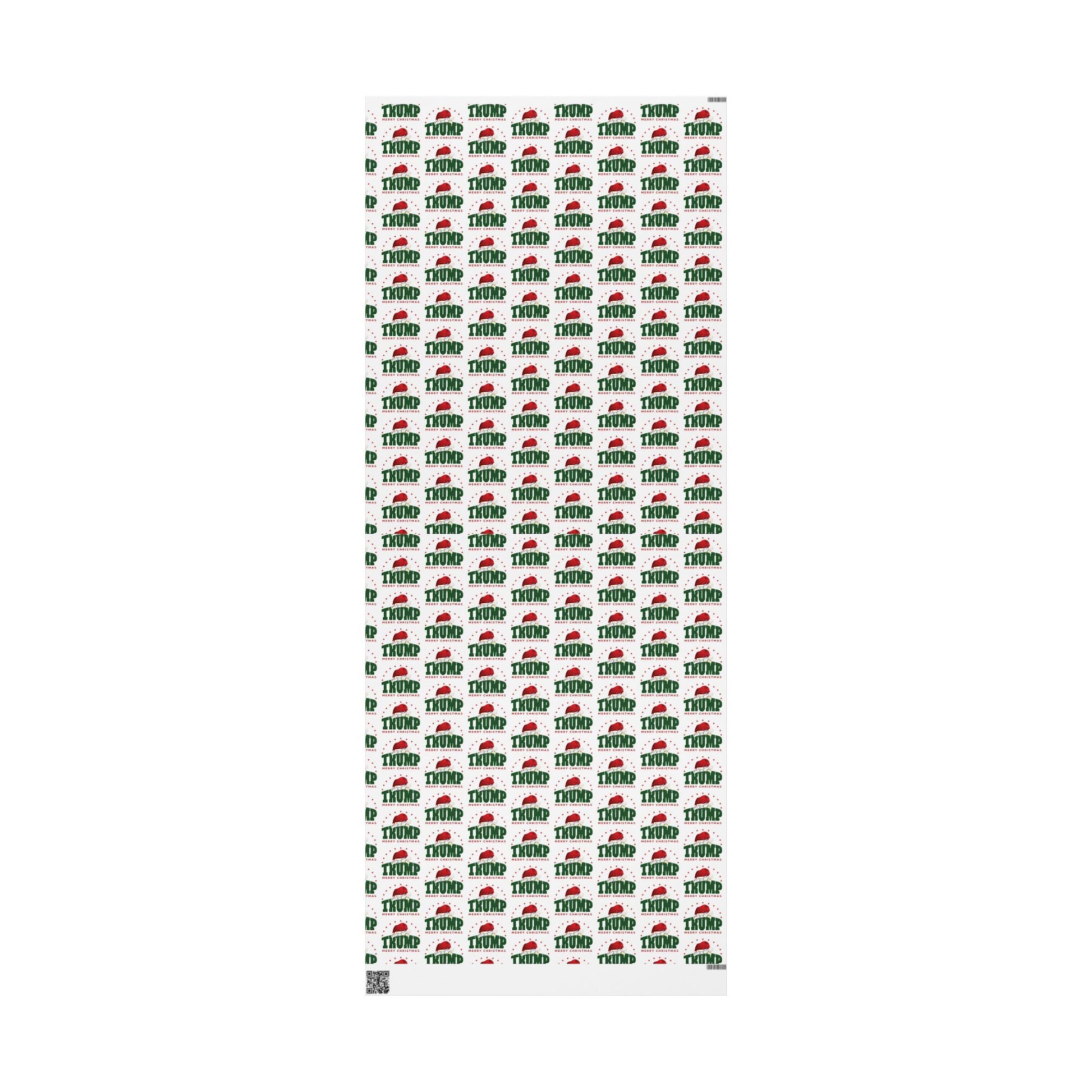 Santa Trump 'Merry Christmas' Custom Wrapping Paper Roll - PatriotDepot.com