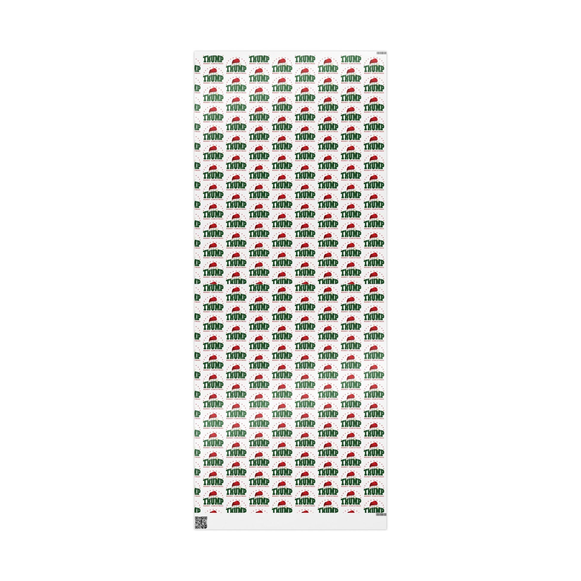 Santa Trump 'Merry Christmas' Custom Wrapping Paper Roll - PatriotDepot.com