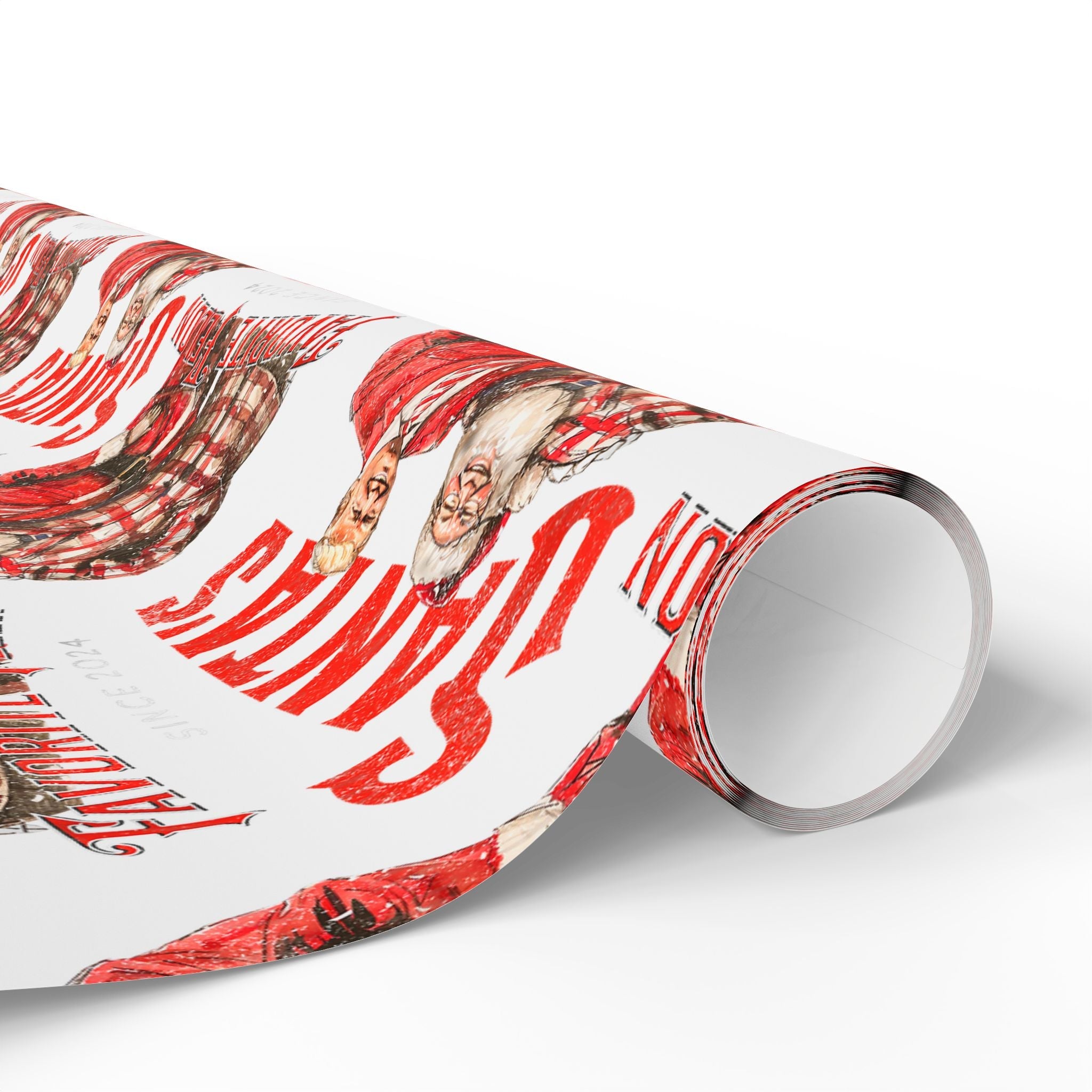 Santa's Favorite Felon Custom Wrapping Paper Roll - PatriotDepot.com