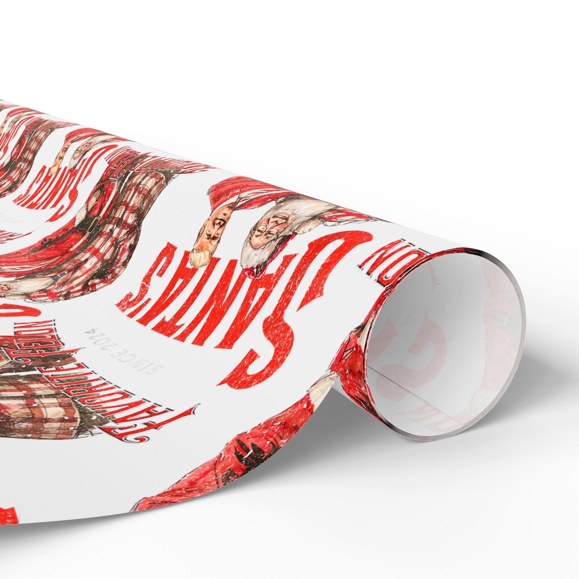 Santa's Favorite Felon Custom Wrapping Paper Roll - PatriotDepot.com