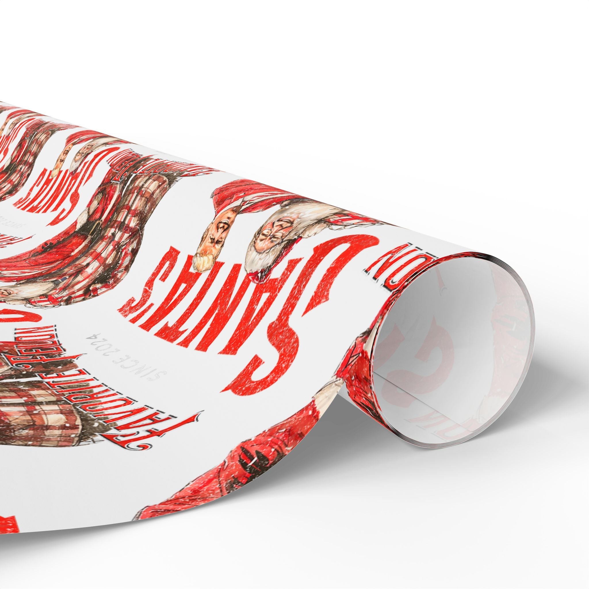 Santa's Favorite Felon Custom Wrapping Paper Roll - PatriotDepot.com