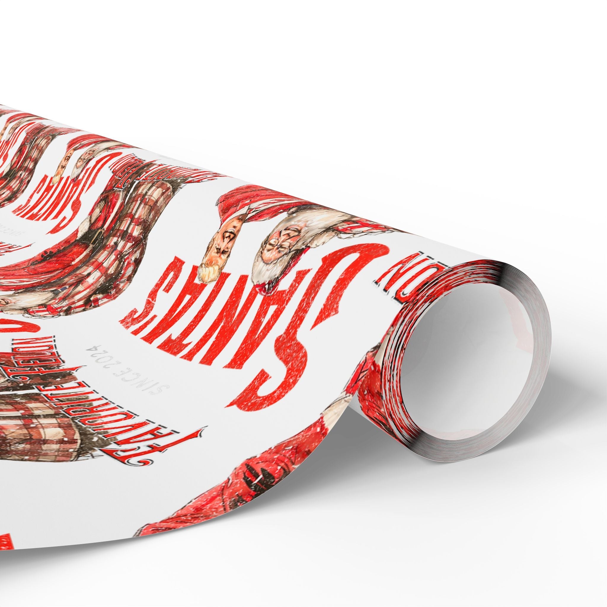 Santa's Favorite Felon Custom Wrapping Paper Roll - PatriotDepot.com