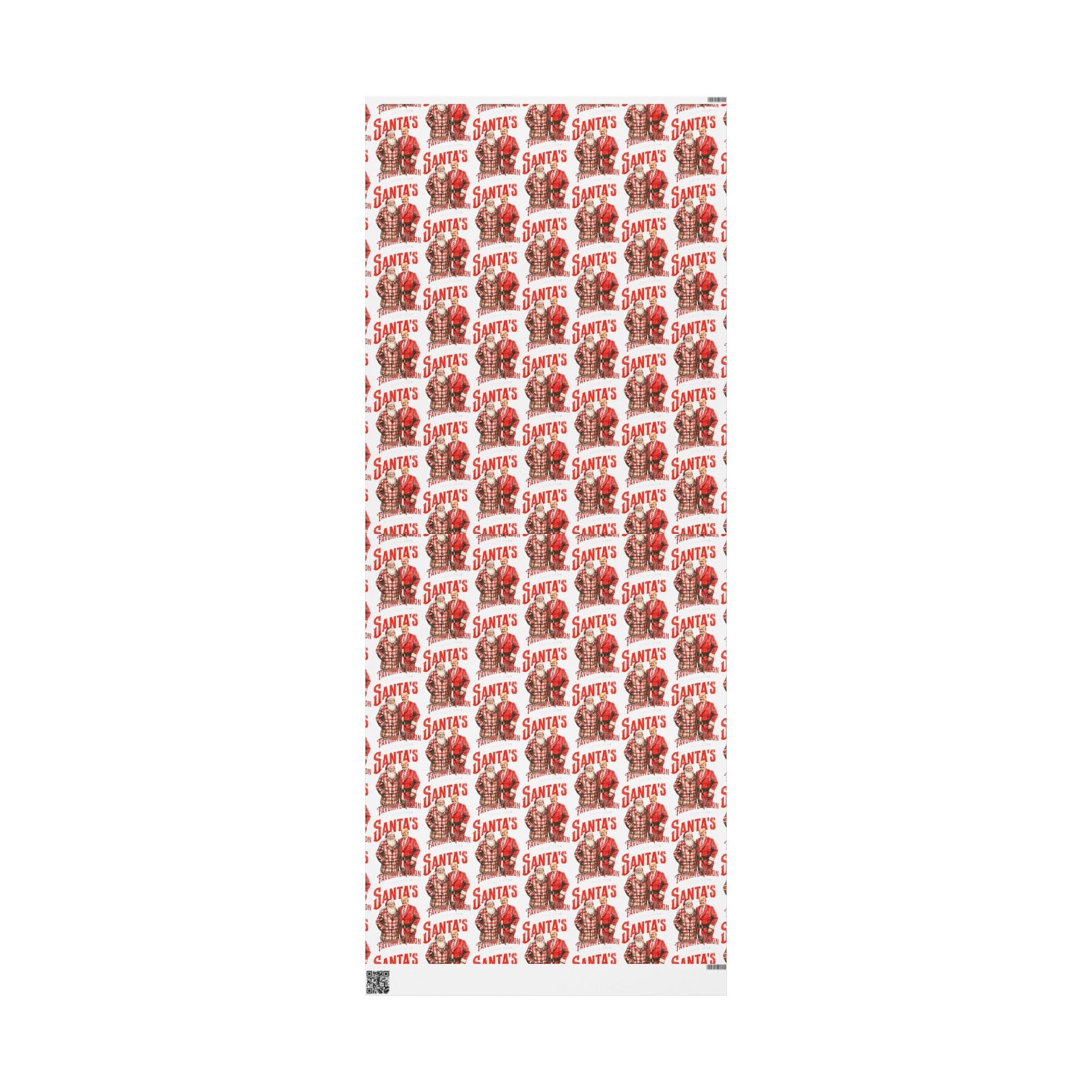 Santa's Favorite Felon Custom Wrapping Paper Roll - PatriotDepot.com
