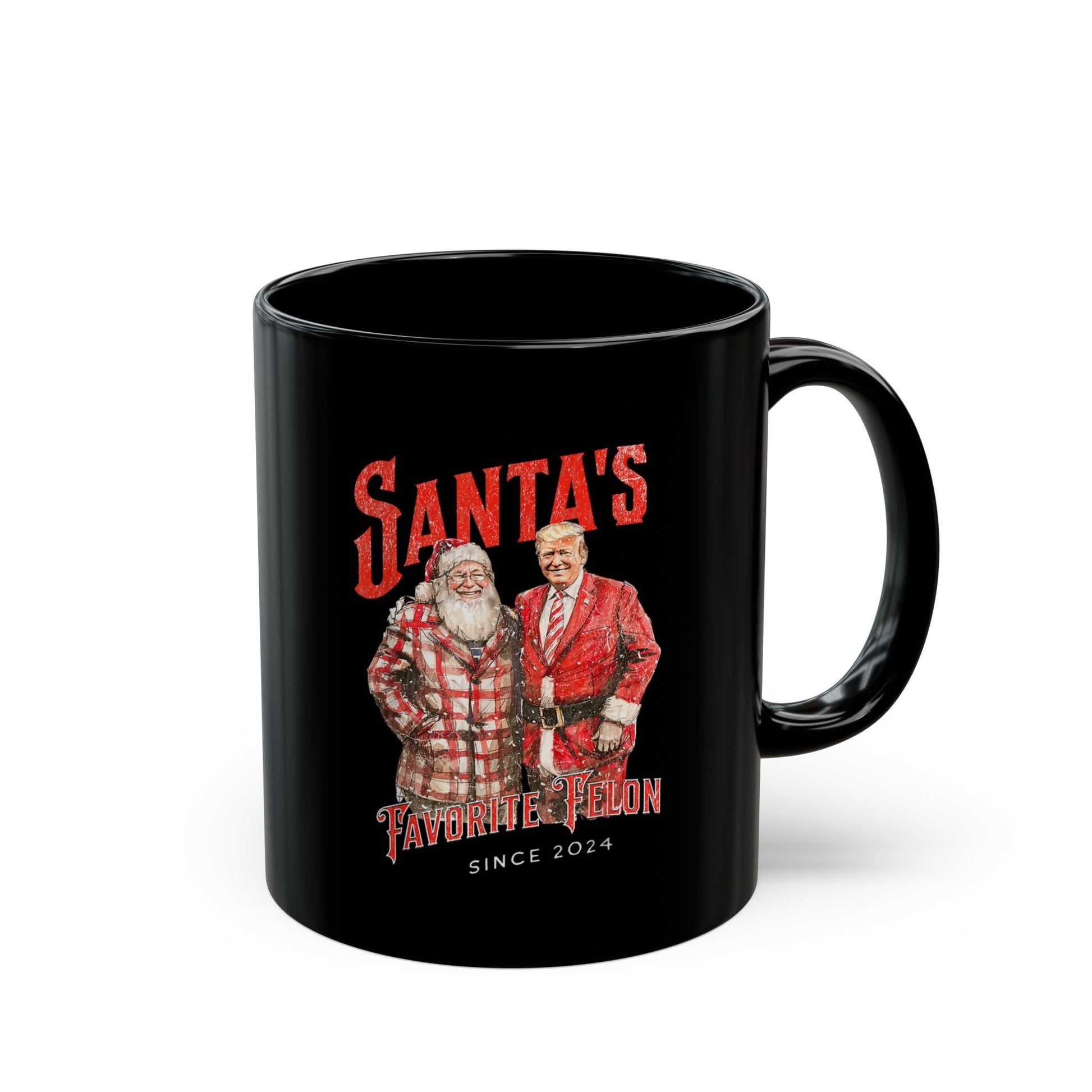 Santa's Favorite Felon Since 2024 Mug (2 Sizes) - PatriotDepot.com