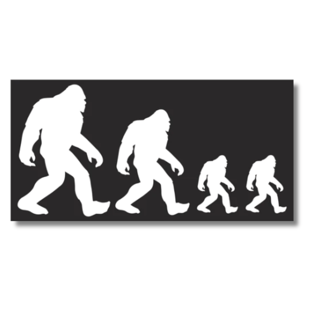 Sasquatch Family Bumper Sticker - PatriotDepot.com