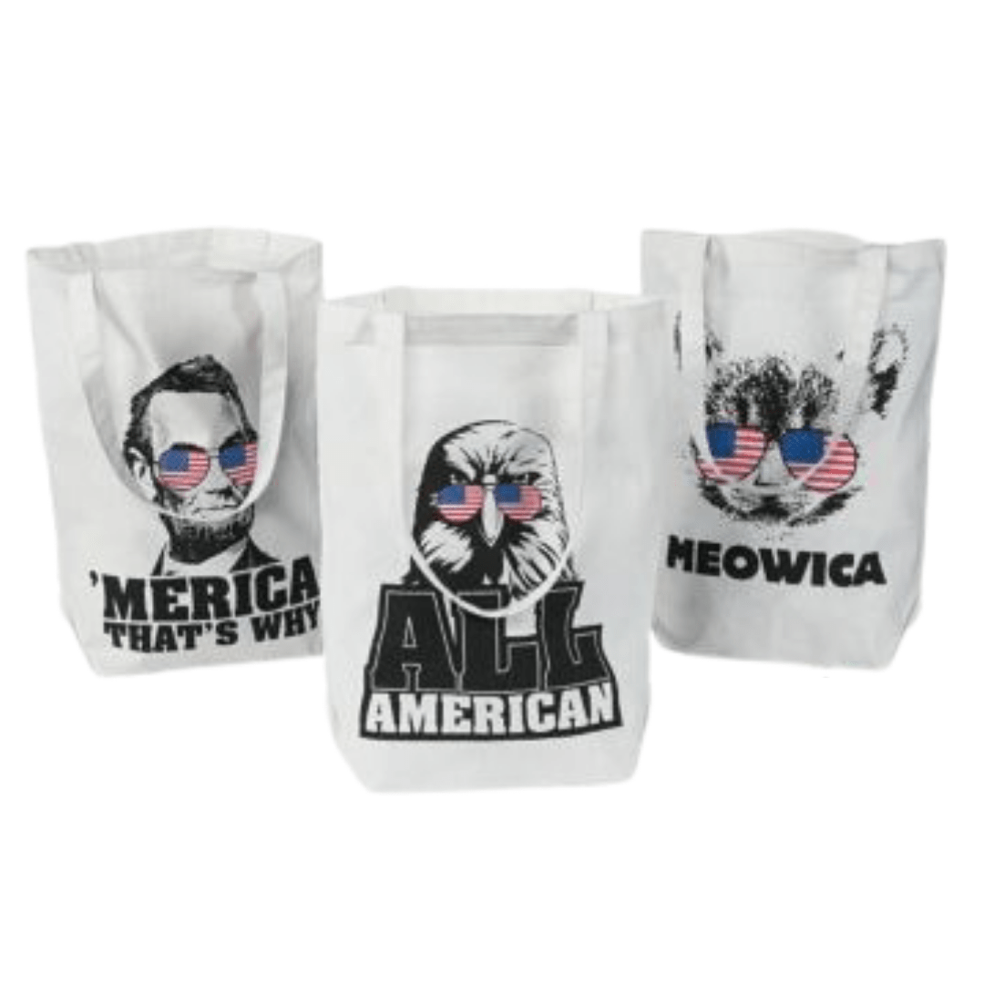 Sassy Patriotic Tote Bags (3 - pk) - PatriotDepot.com