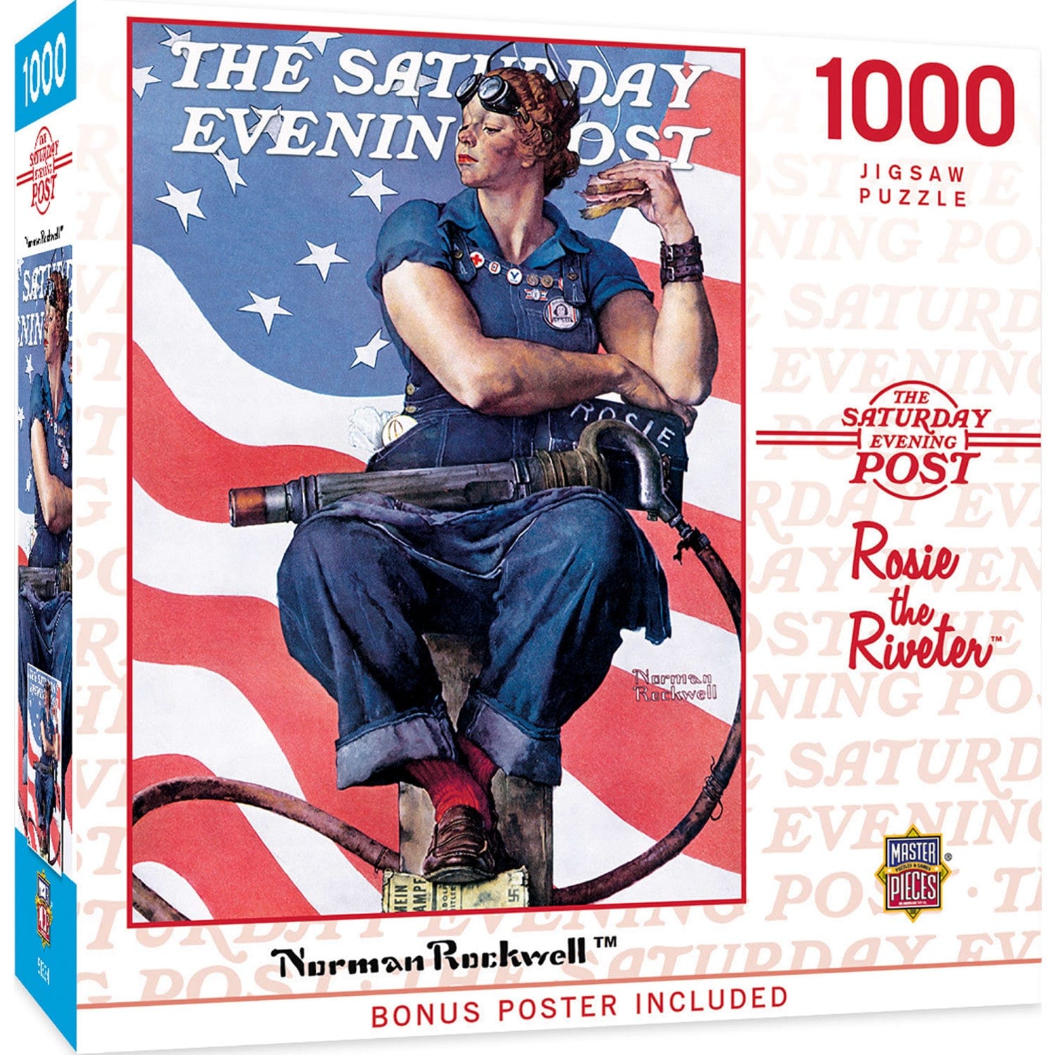 Saturday Evening Post - Rosie the Riveter 1000 Piece Jigsaw Puzzle - PatriotDepot.com