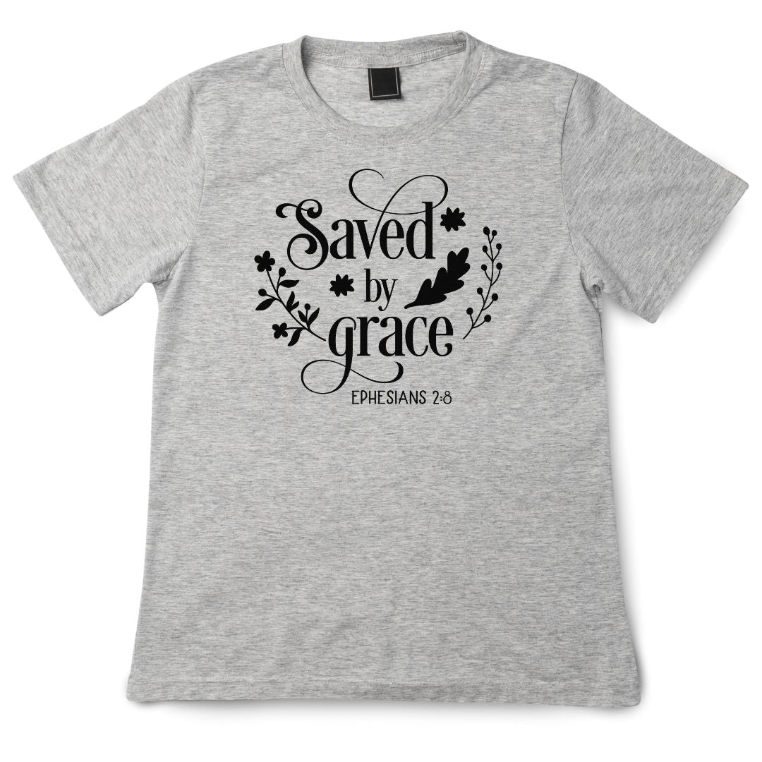 Saved By Grace (Ephesians 2:8) T-Shirt - PatriotDepot.com