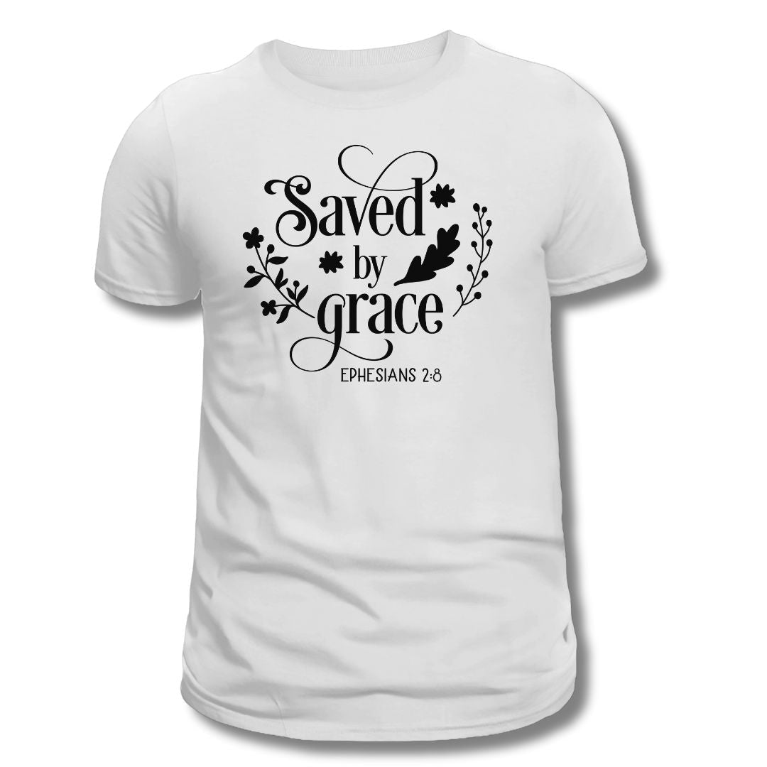 Saved By Grace (Ephesians 2:8) T-Shirt - PatriotDepot.com
